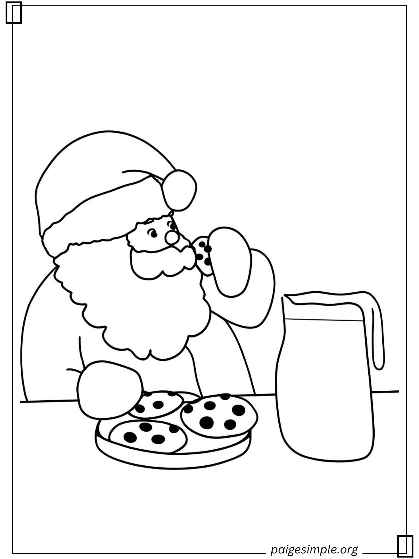 Santa Coloring Page 10