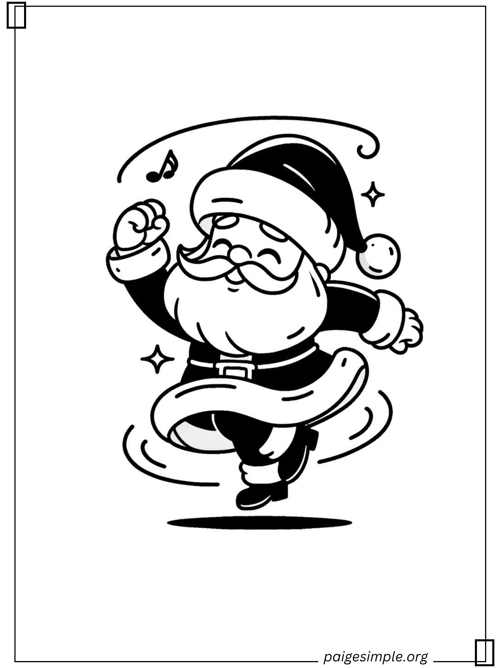 Santa Coloring Page 11