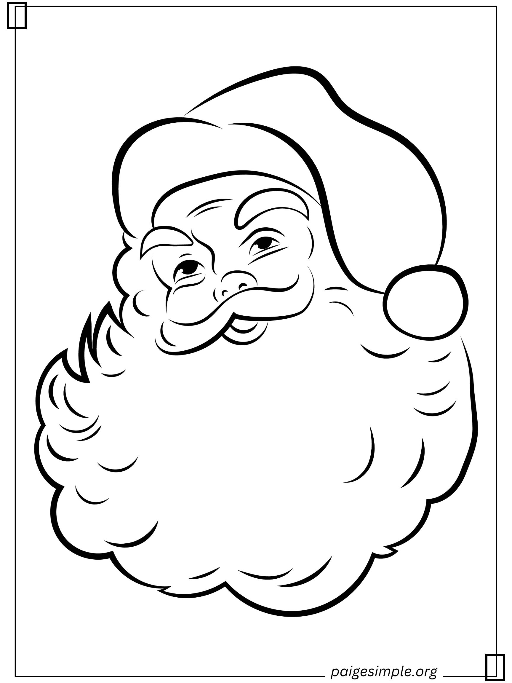 Santa Coloring Page 13