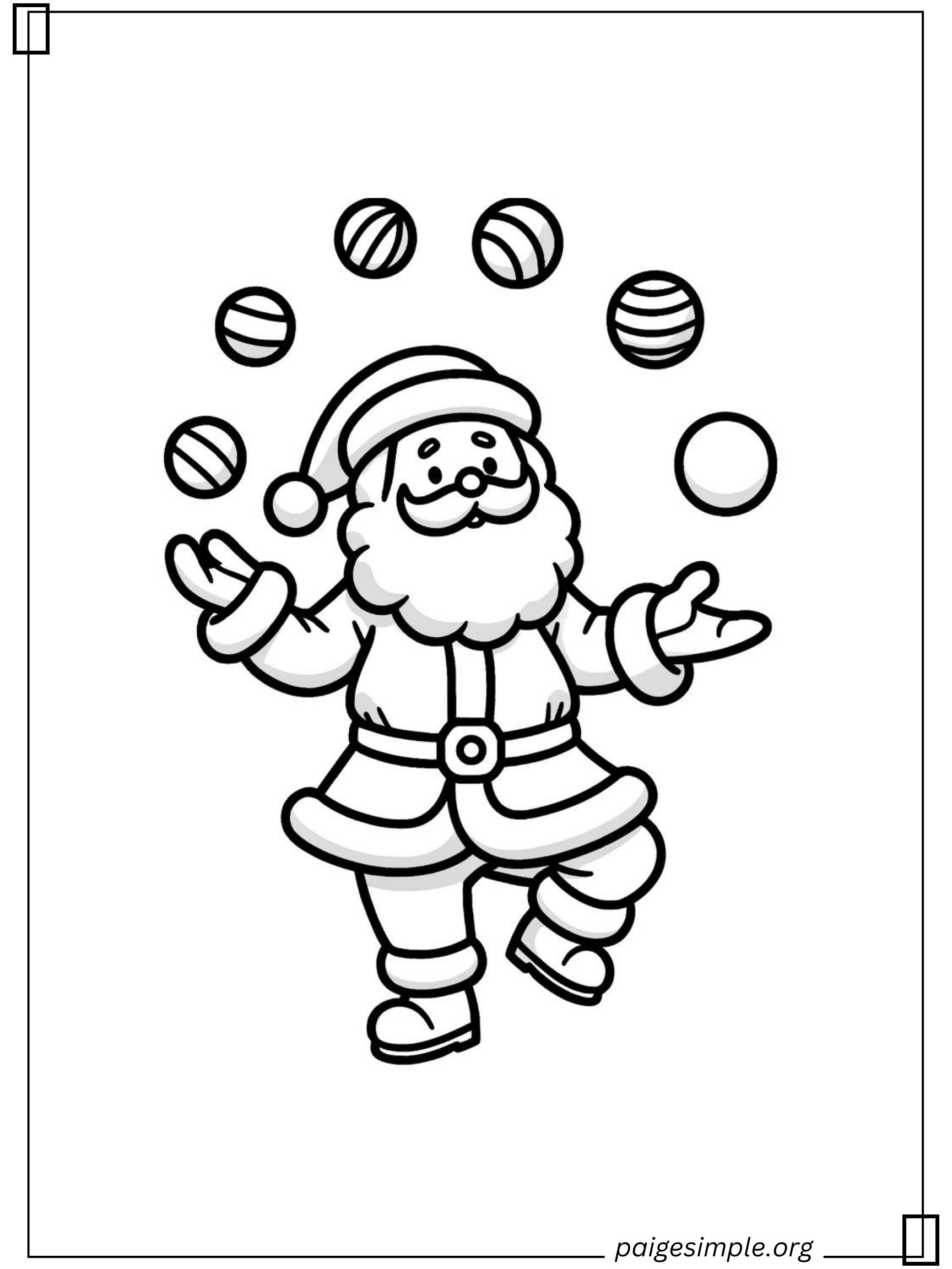 Santa Coloring Page 16