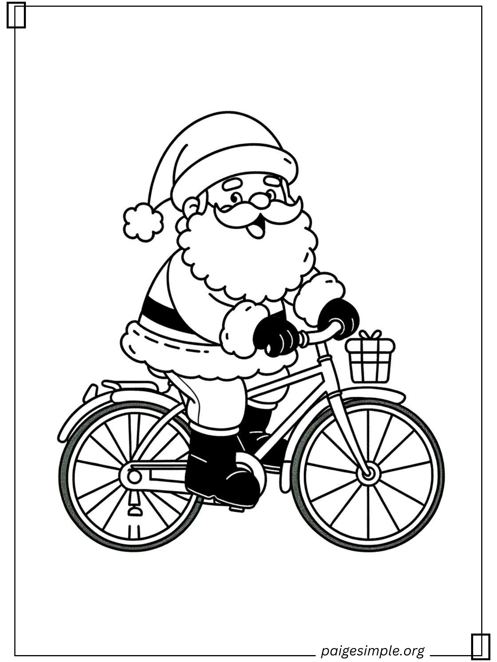 Santa Coloring Page 17