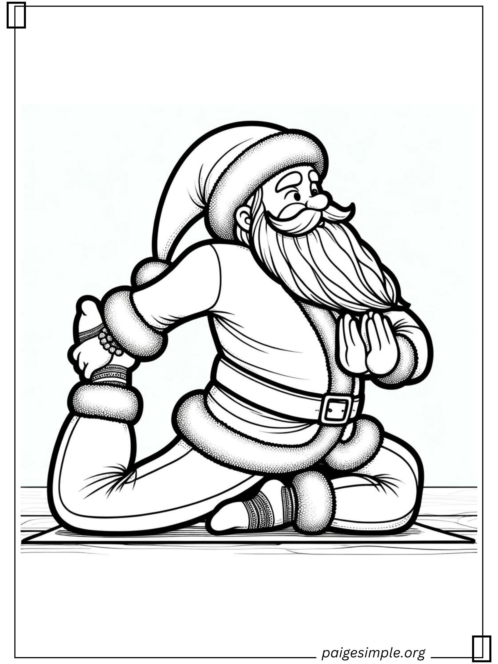 Santa Coloring Page 18