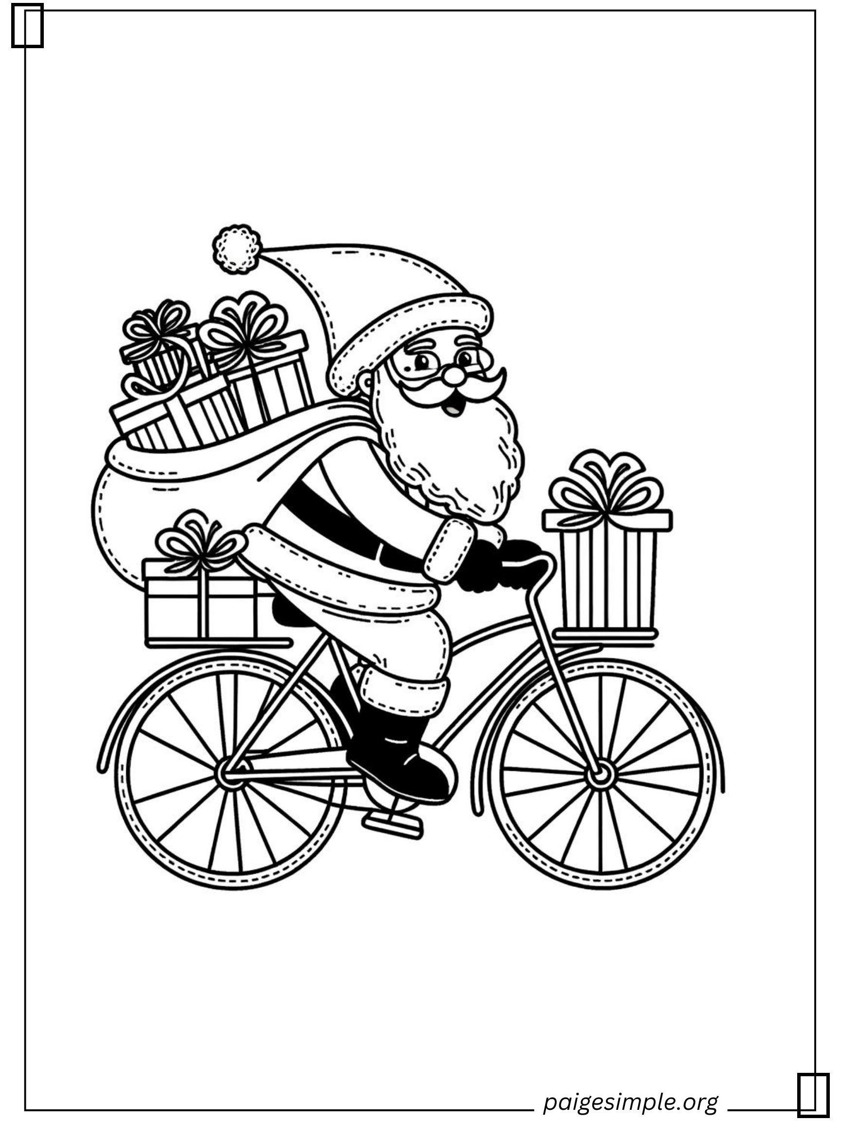 Santa Coloring Page 19