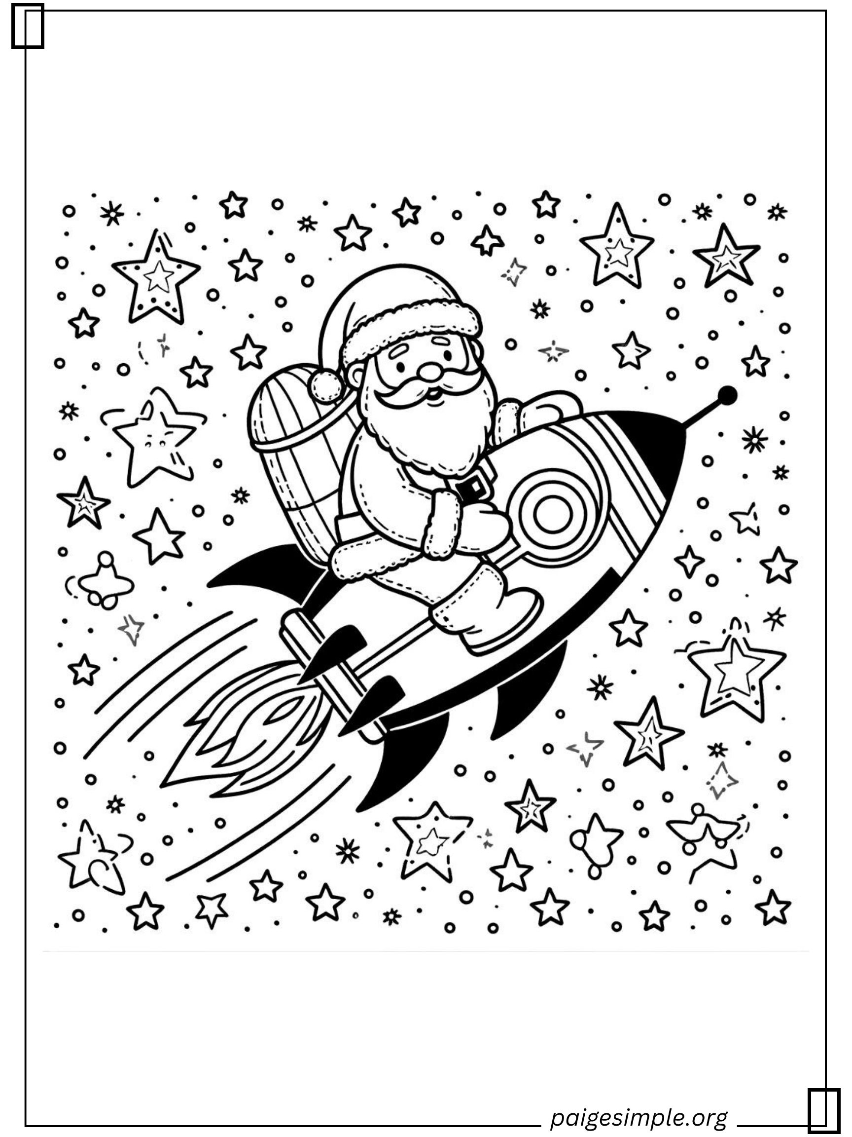 Santa Coloring Page 21