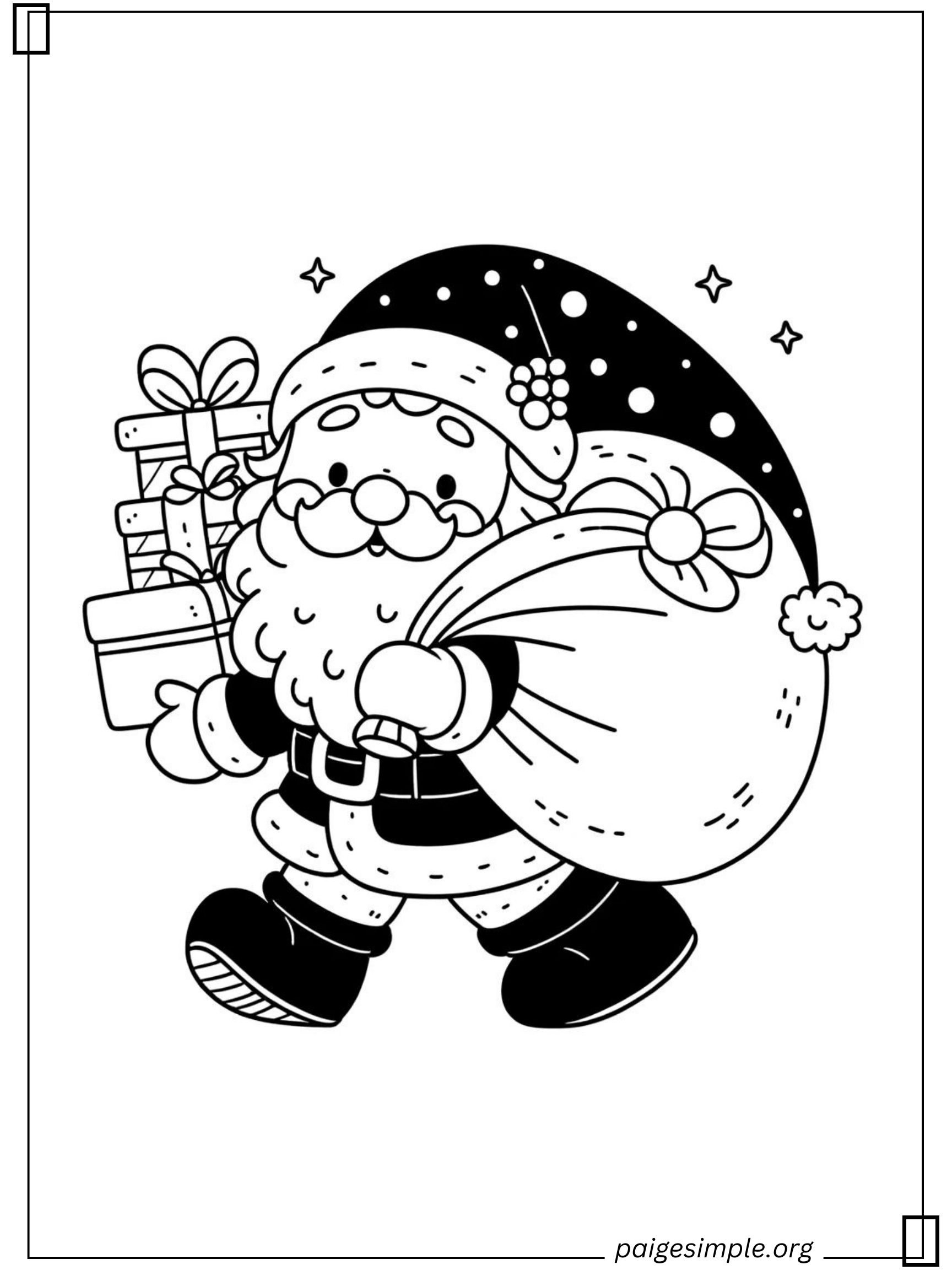 Santa Coloring Page 22