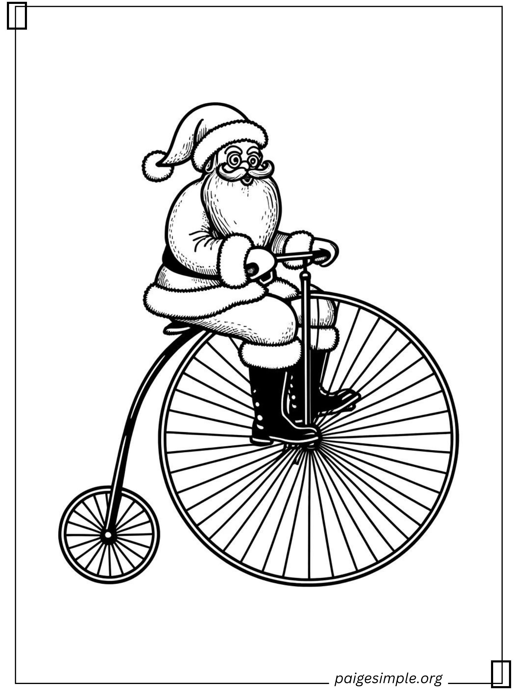 Santa Coloring Page 25