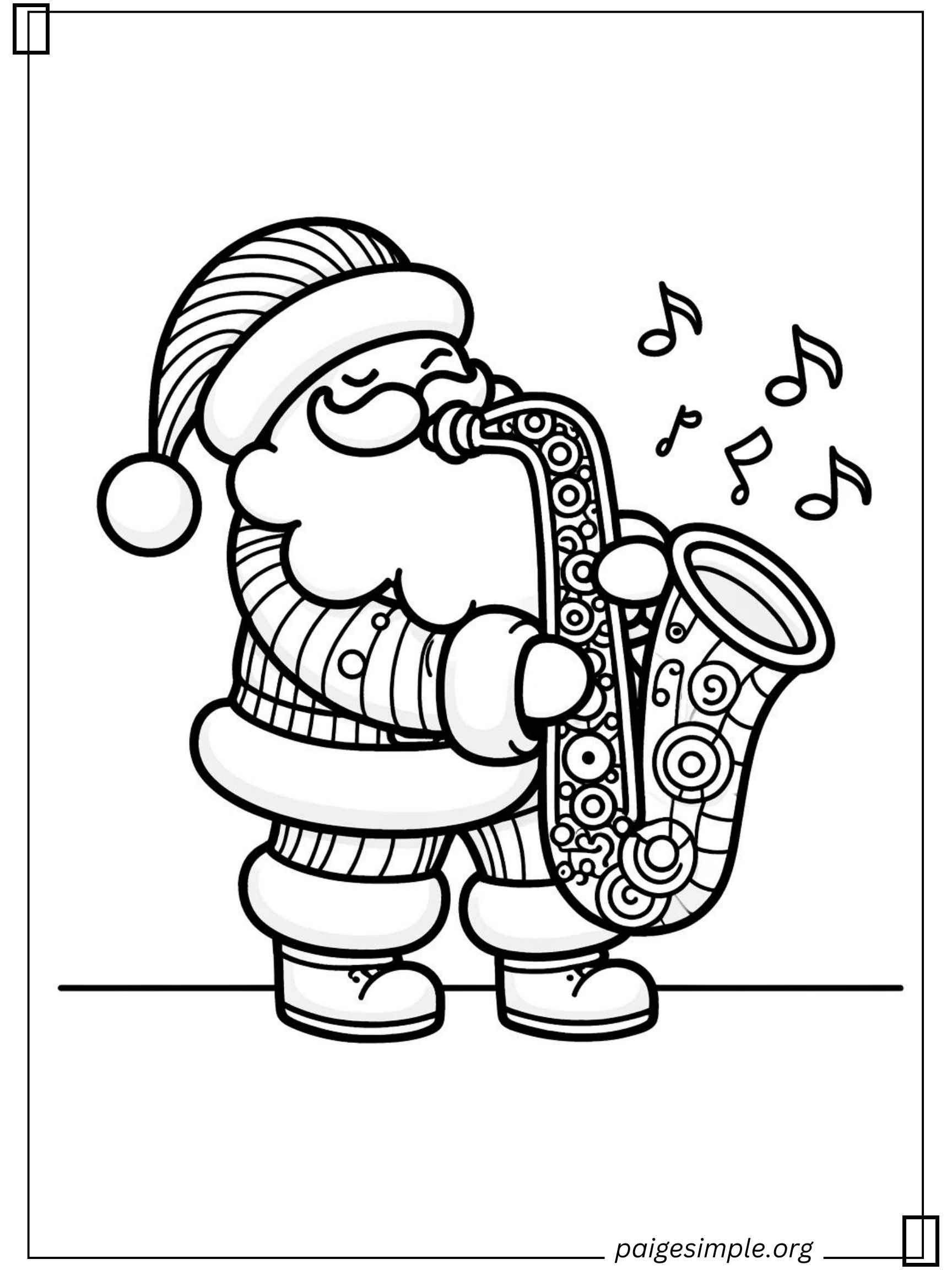 Santa Coloring Page 27