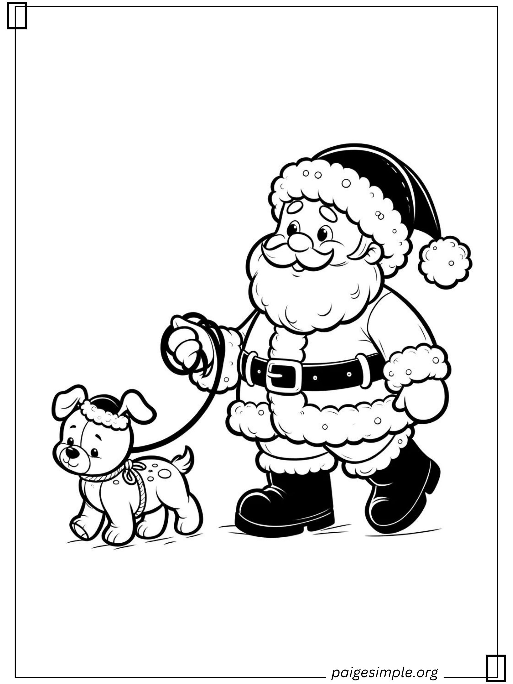 Santa Coloring Page 28