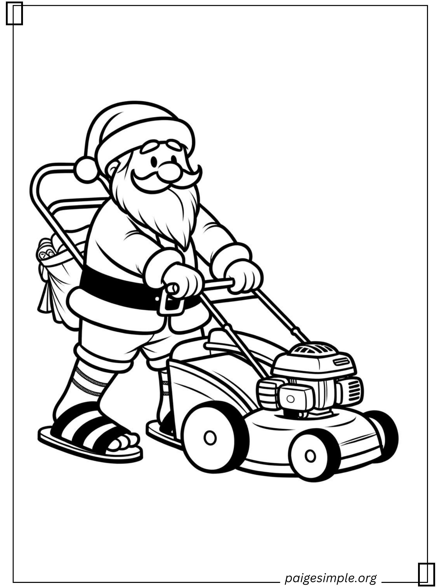 Santa Coloring Page 29