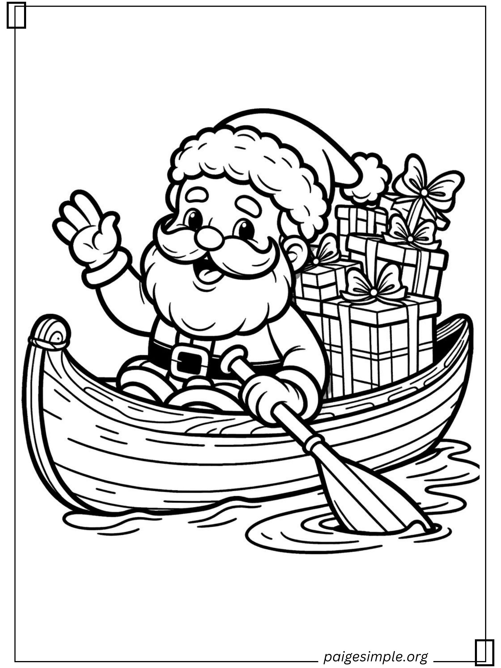 Santa Coloring Page 30