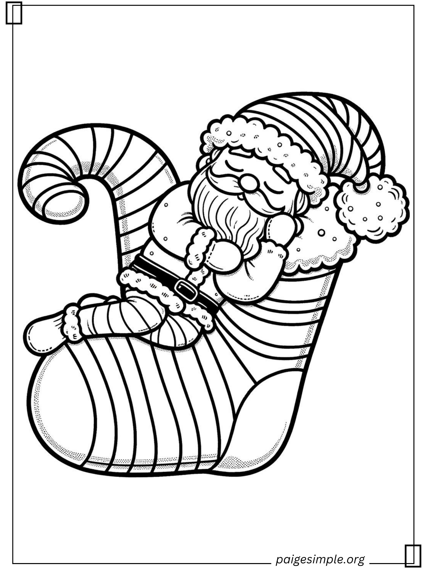 Santa Coloring Page 31