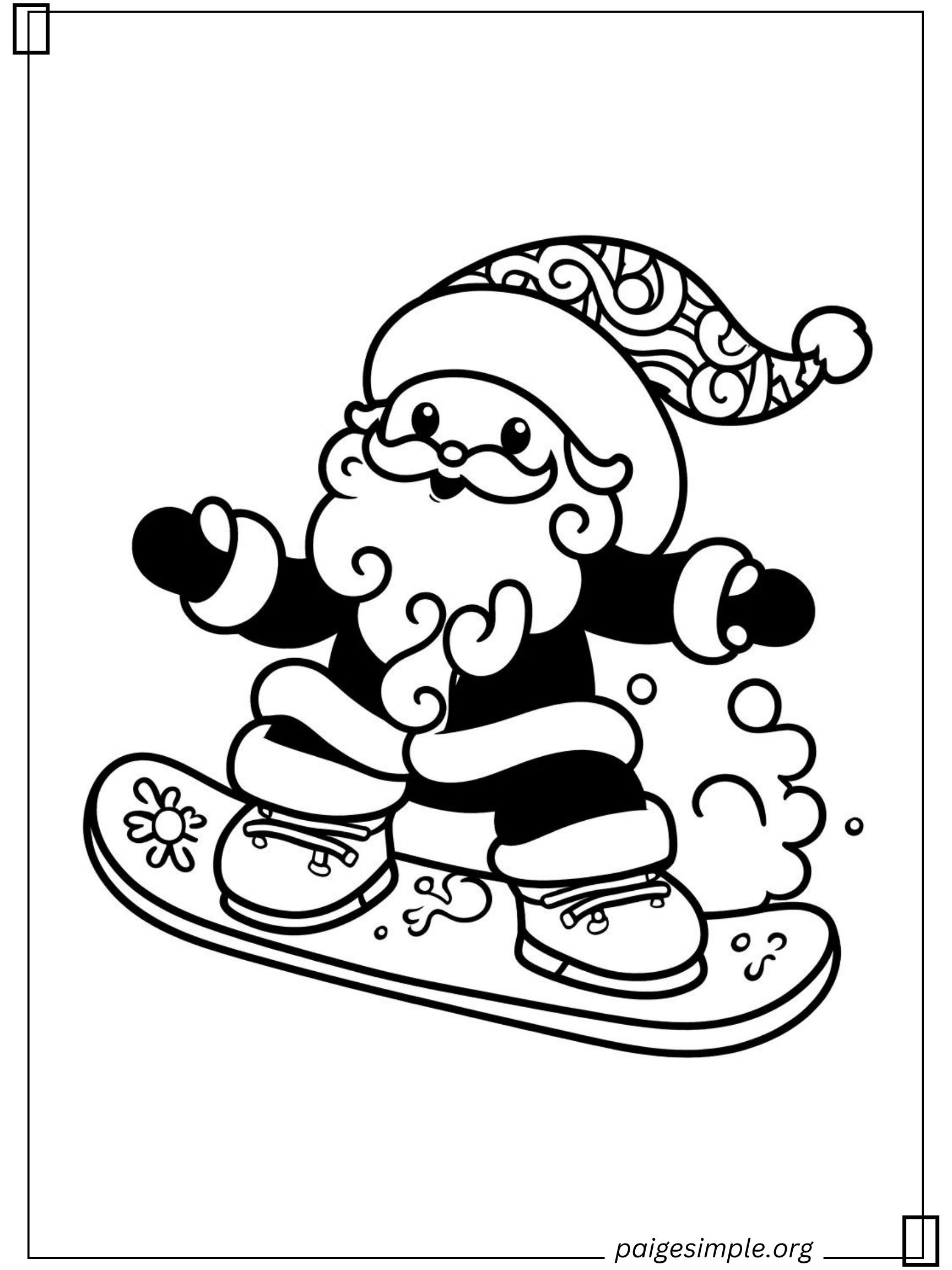 Santa Coloring Page 32