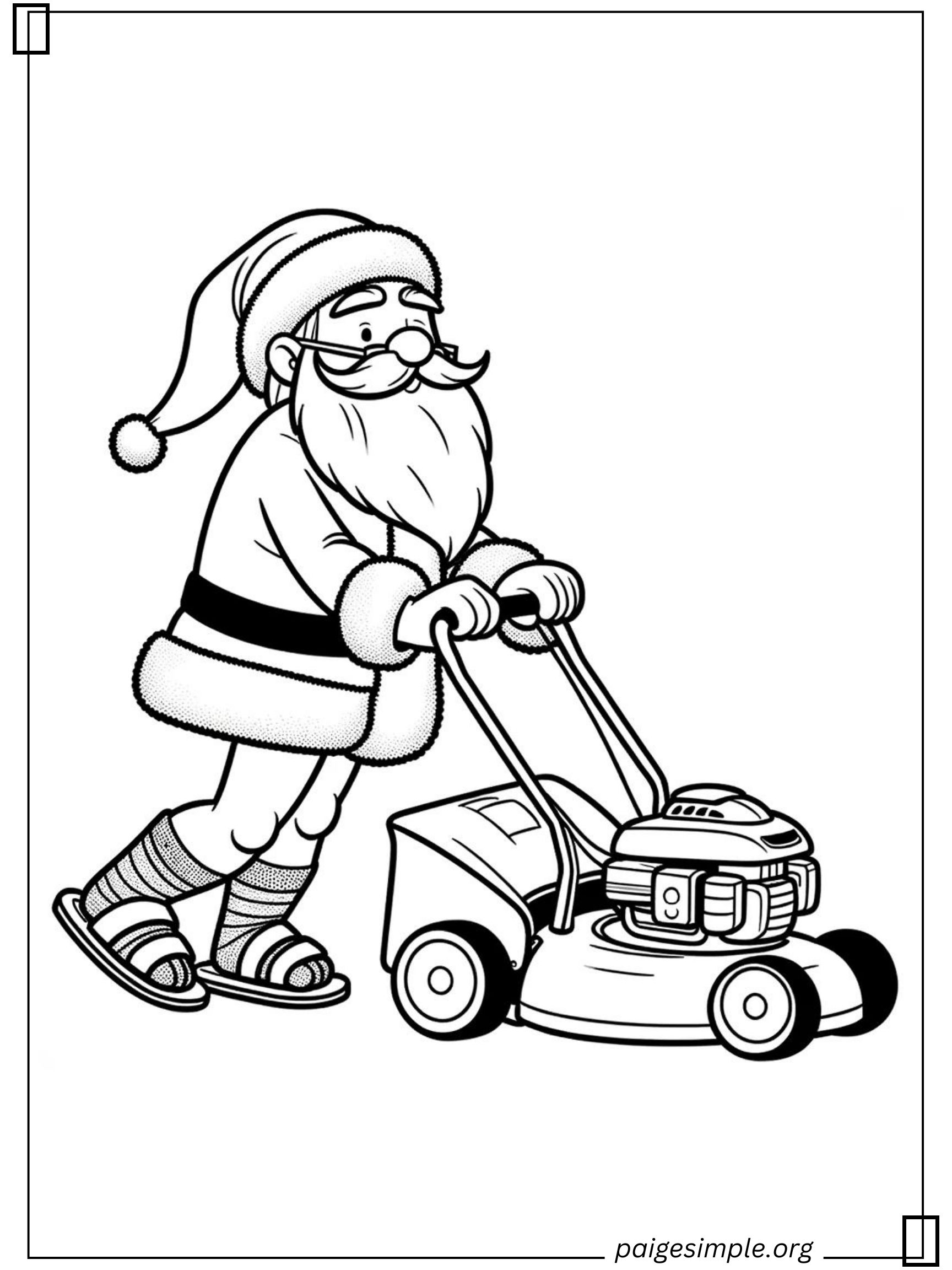 Santa Coloring Page 35