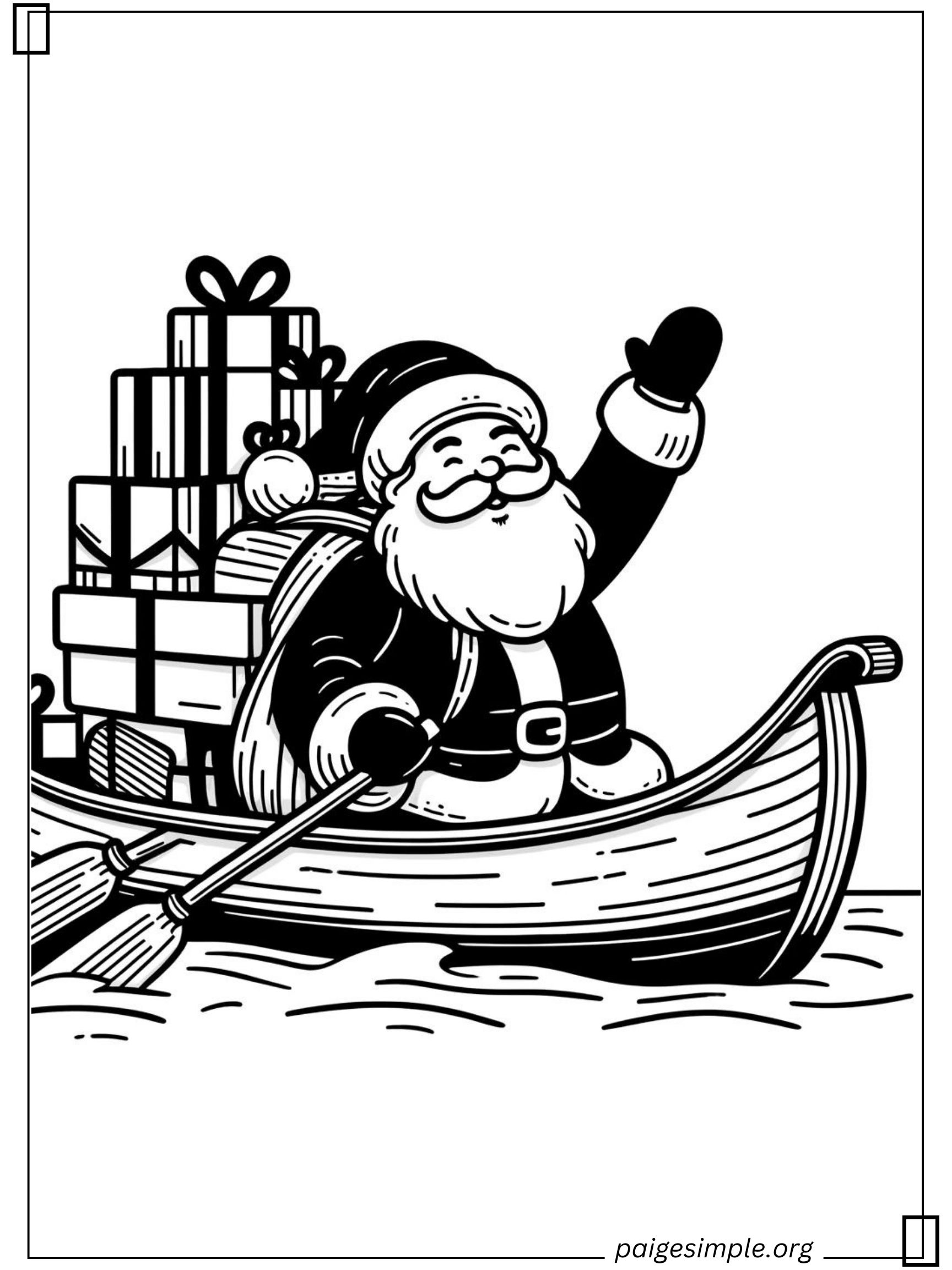 Santa Coloring Page 36