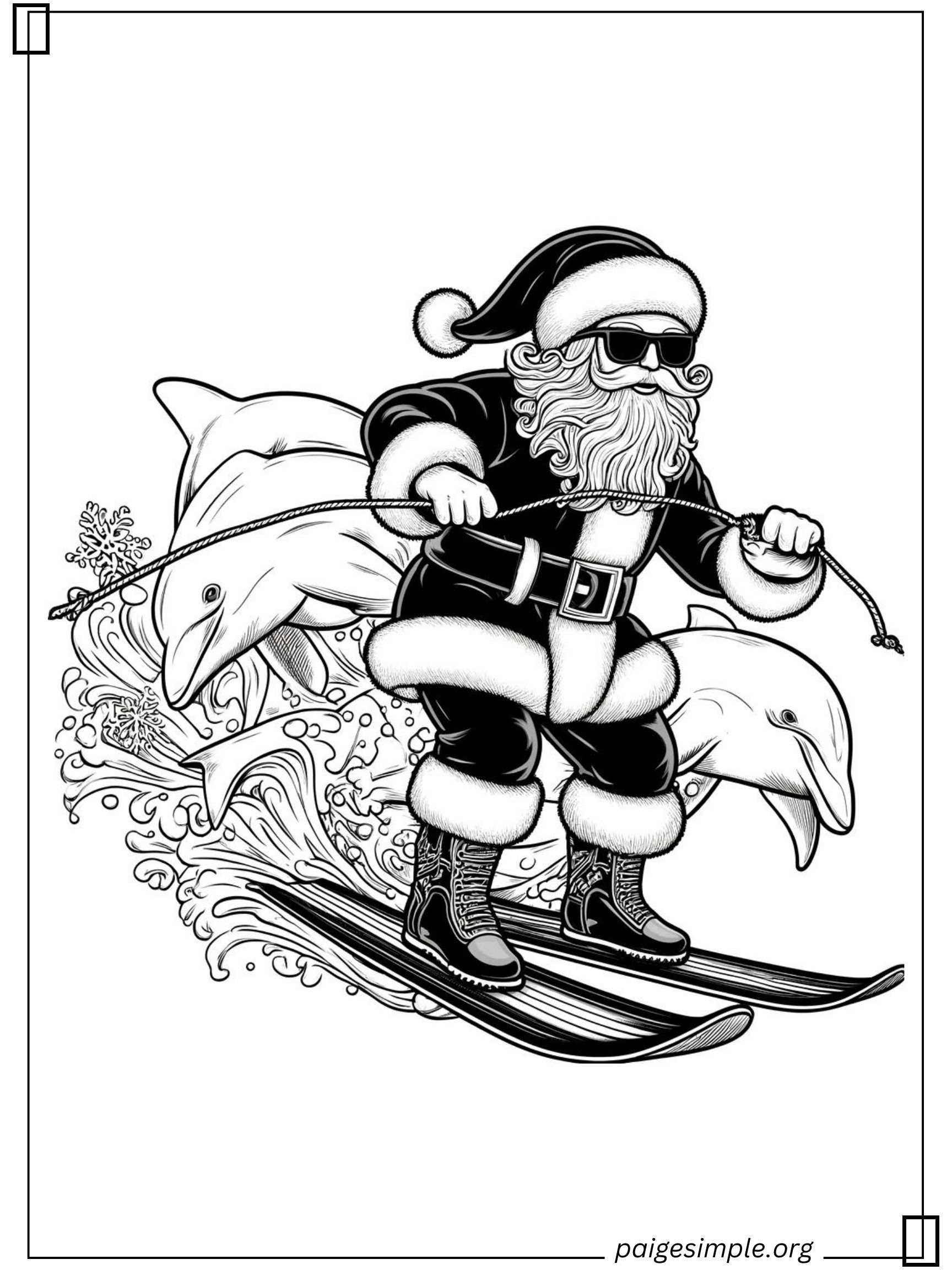 Santa Coloring Page 37