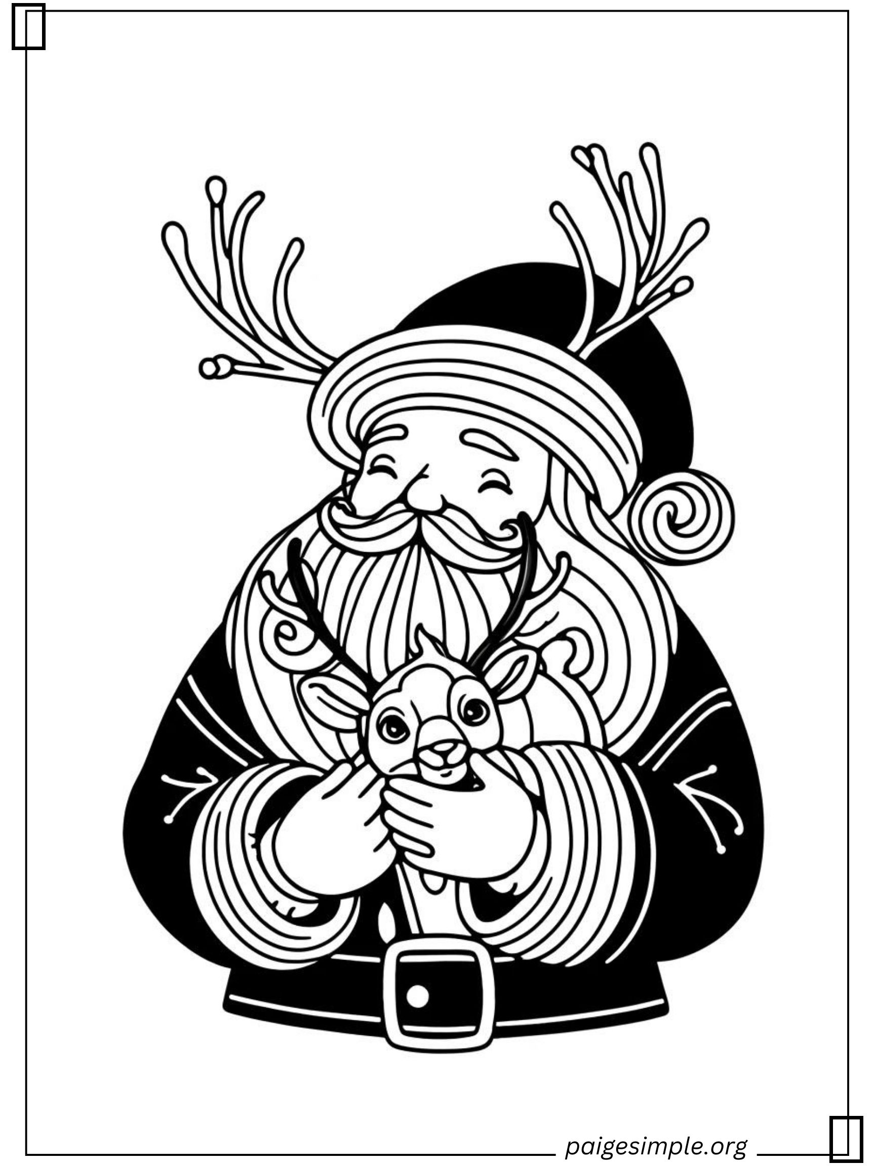 Santa Coloring Page 38