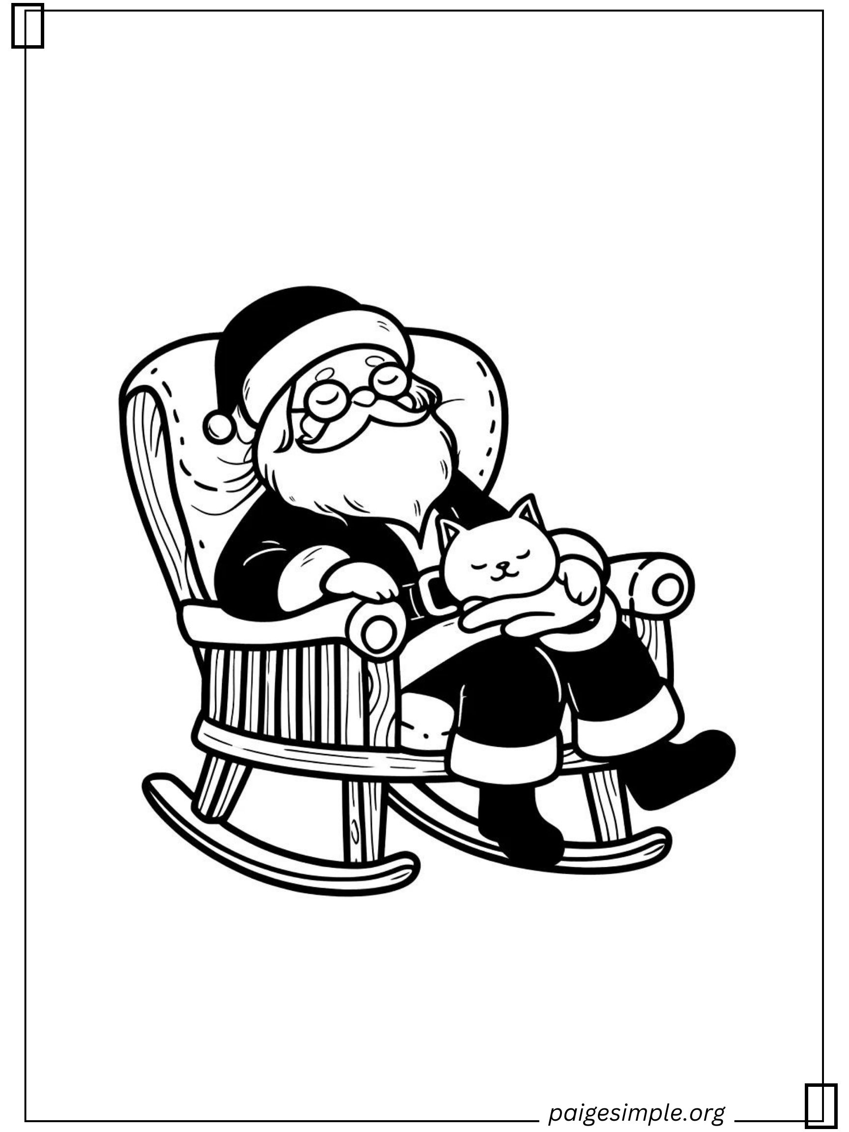 Santa Coloring Page 39