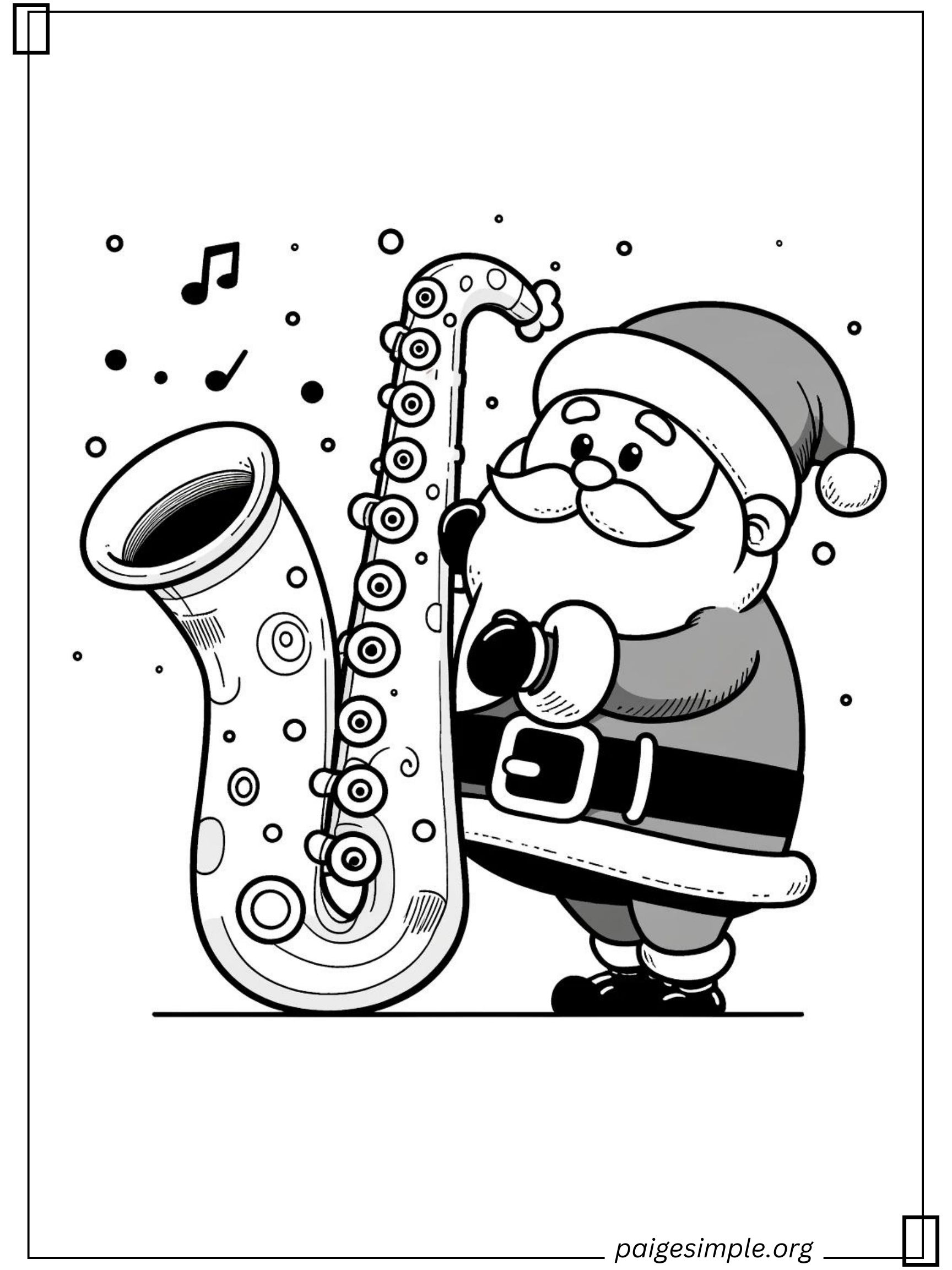 Santa Coloring Page 40