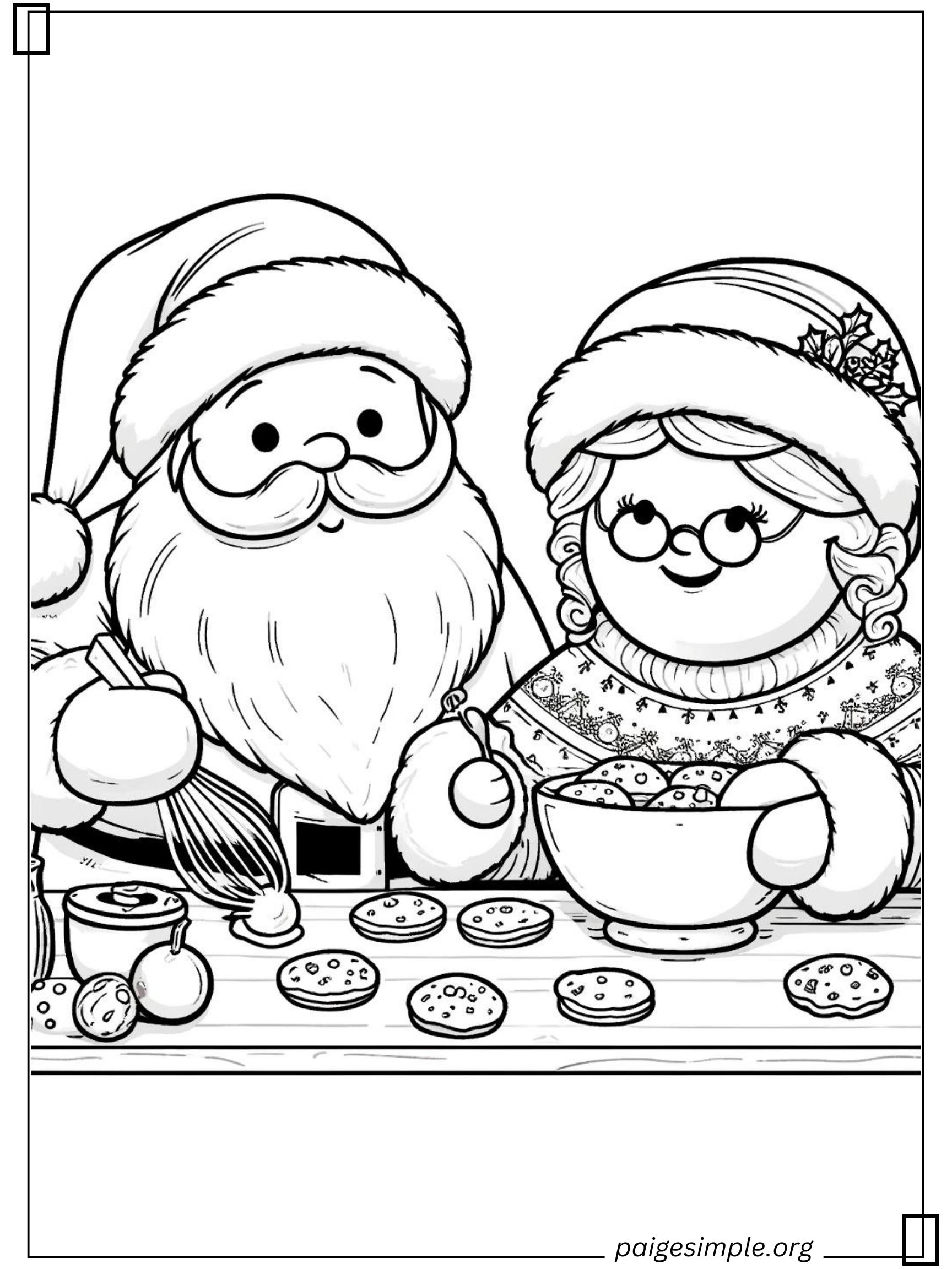 Santa Coloring Page 41