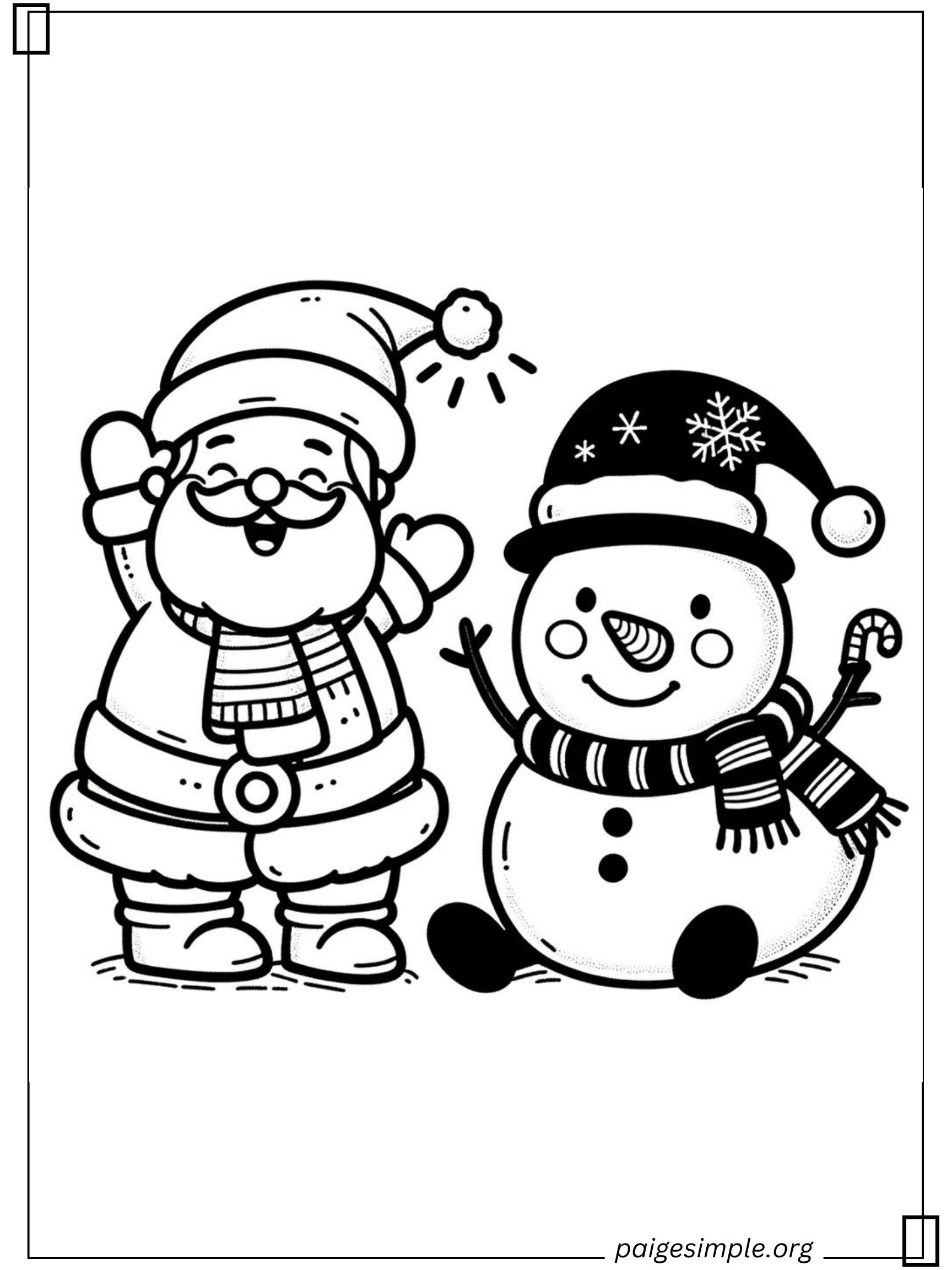 Santa Coloring Page 44