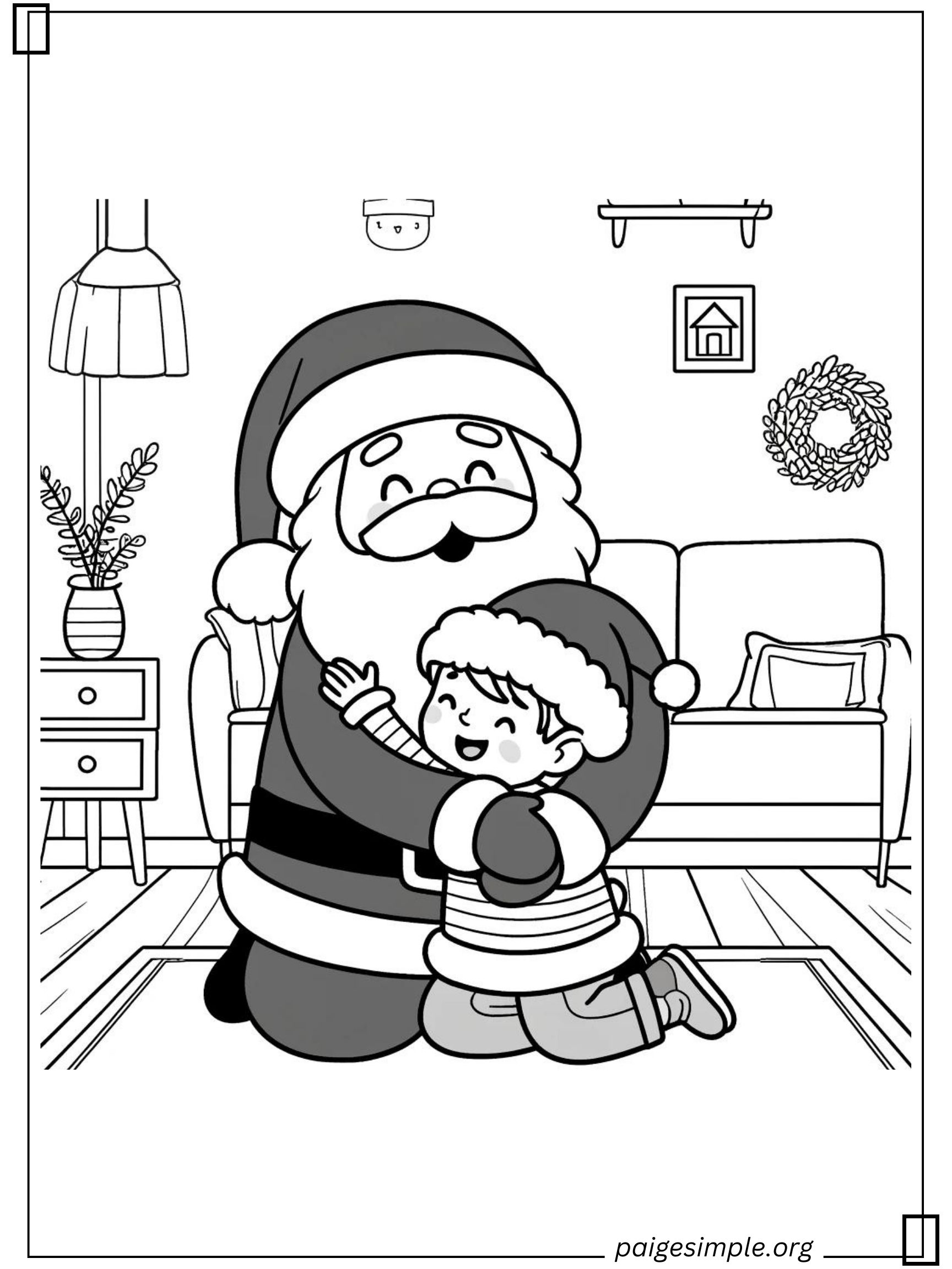 Santa Coloring Page 45