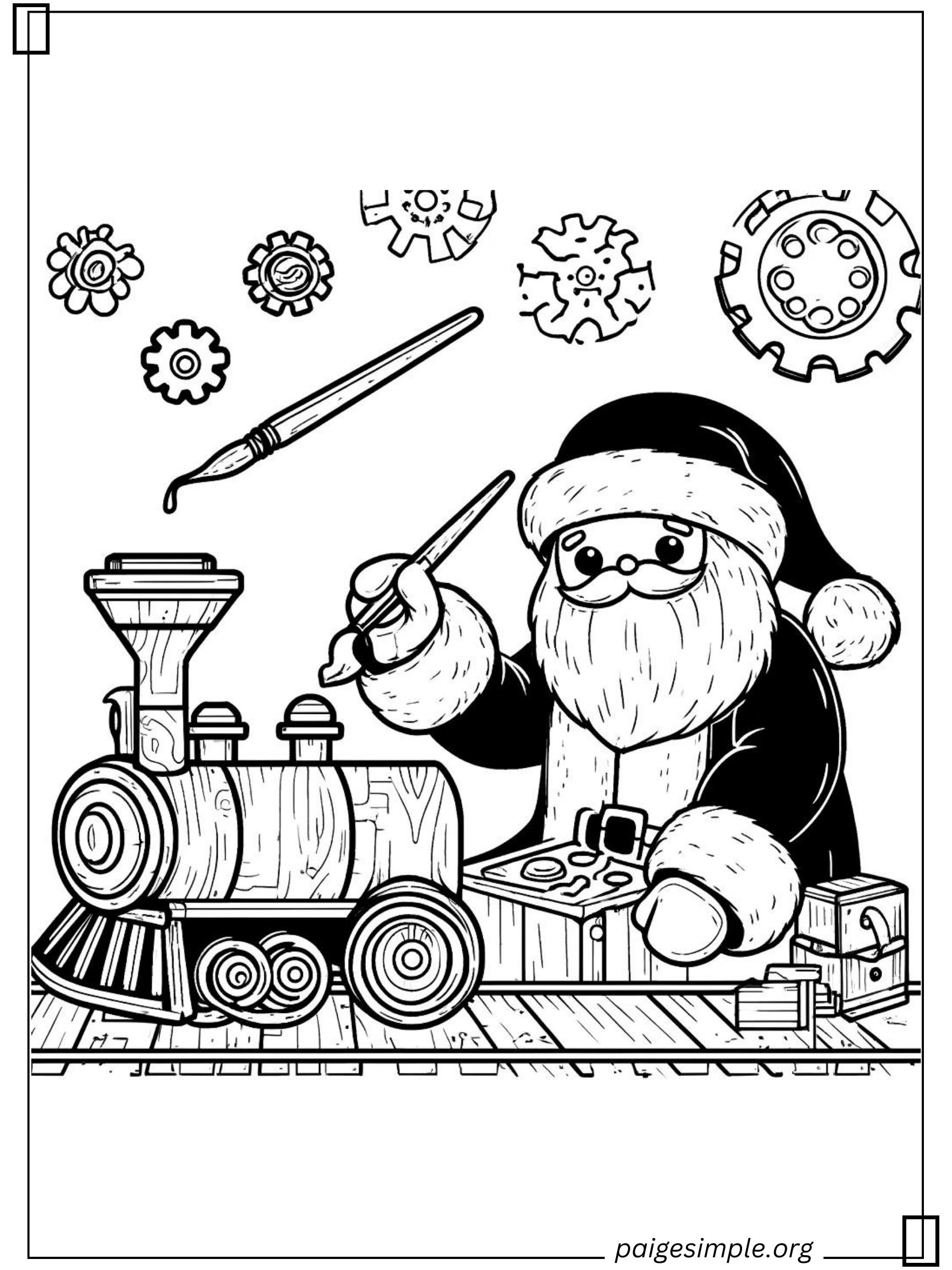 Santa Coloring Page 48