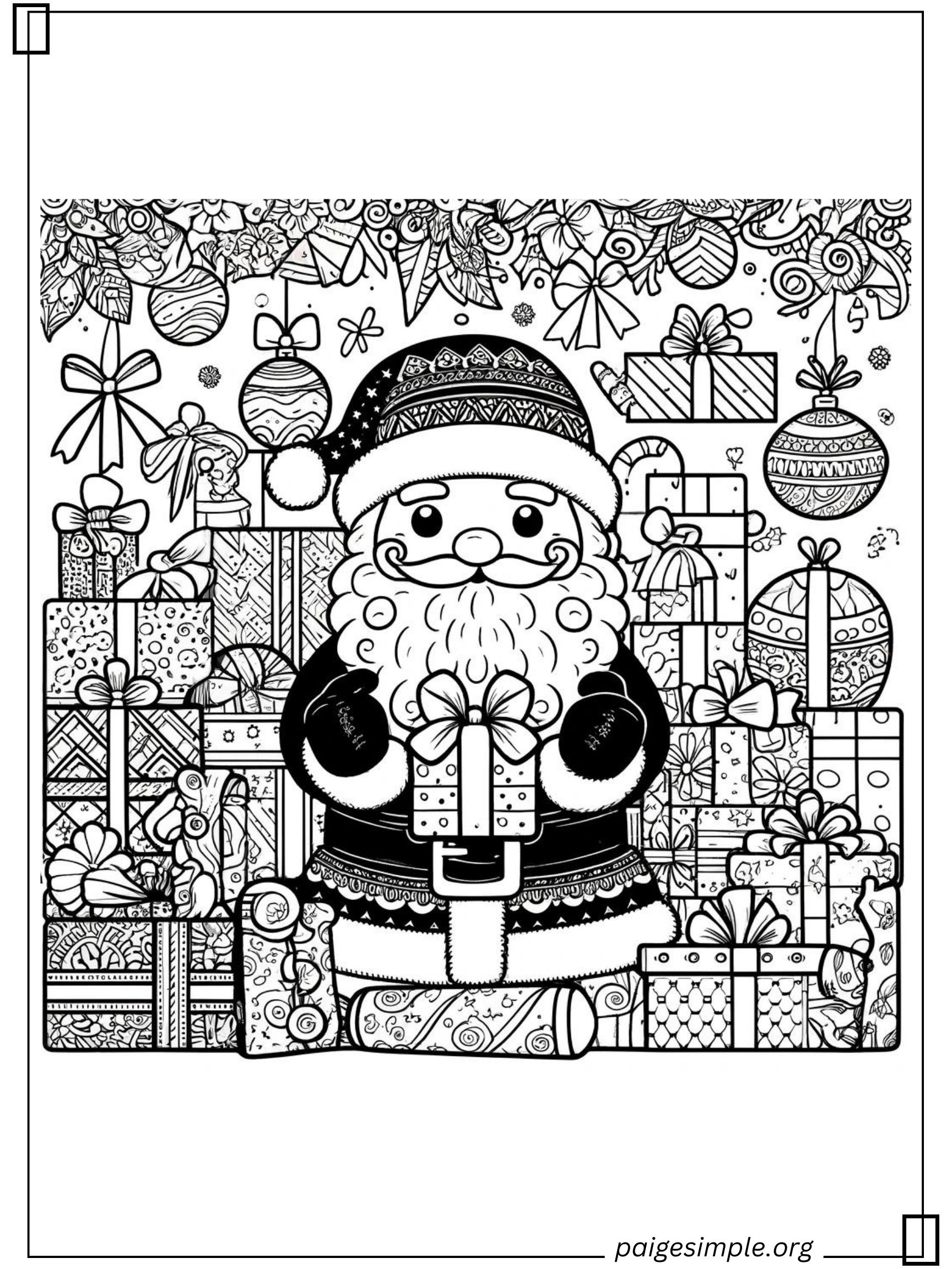 Santa Coloring Page 50