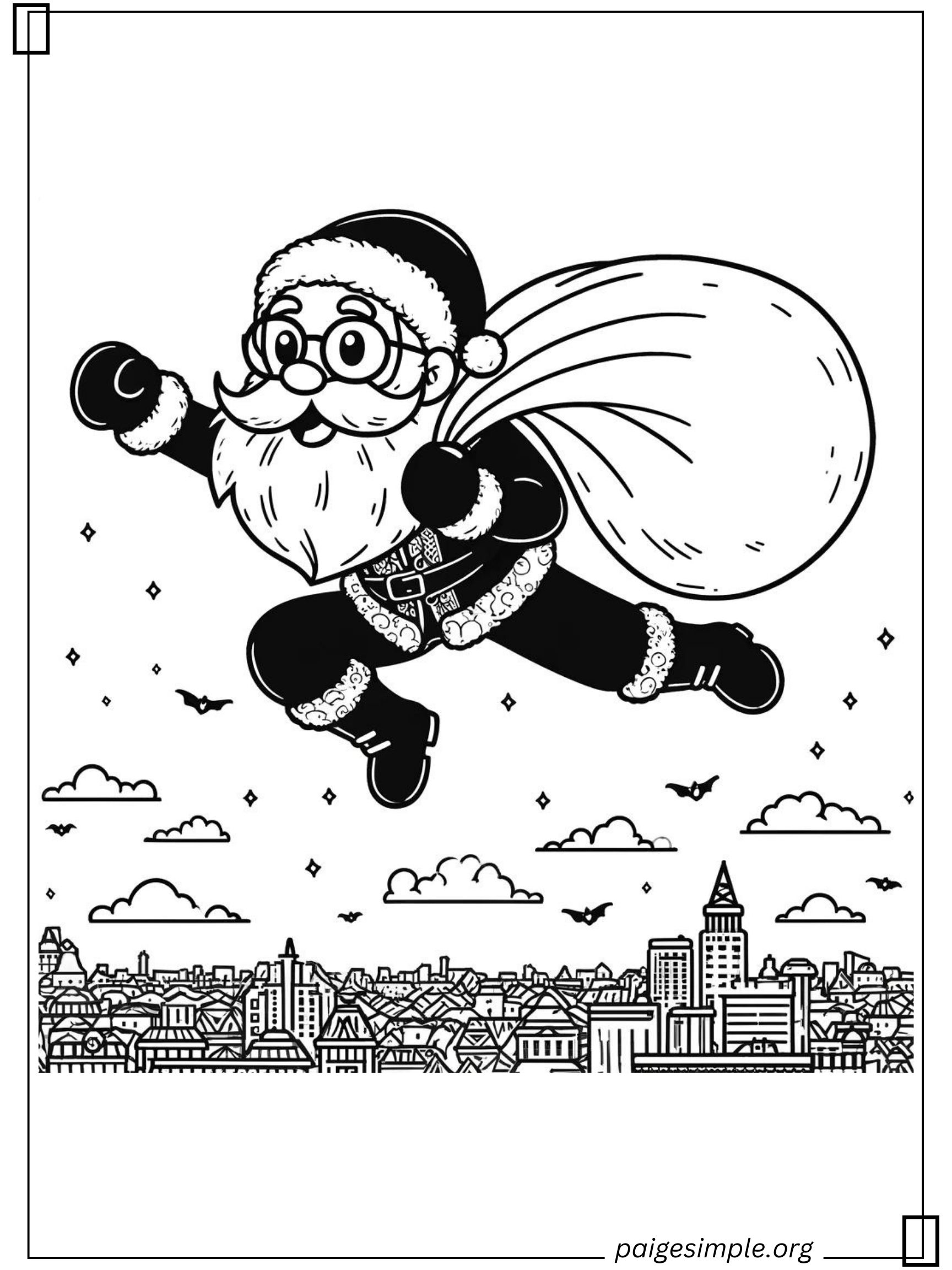 Santa Coloring Page 51