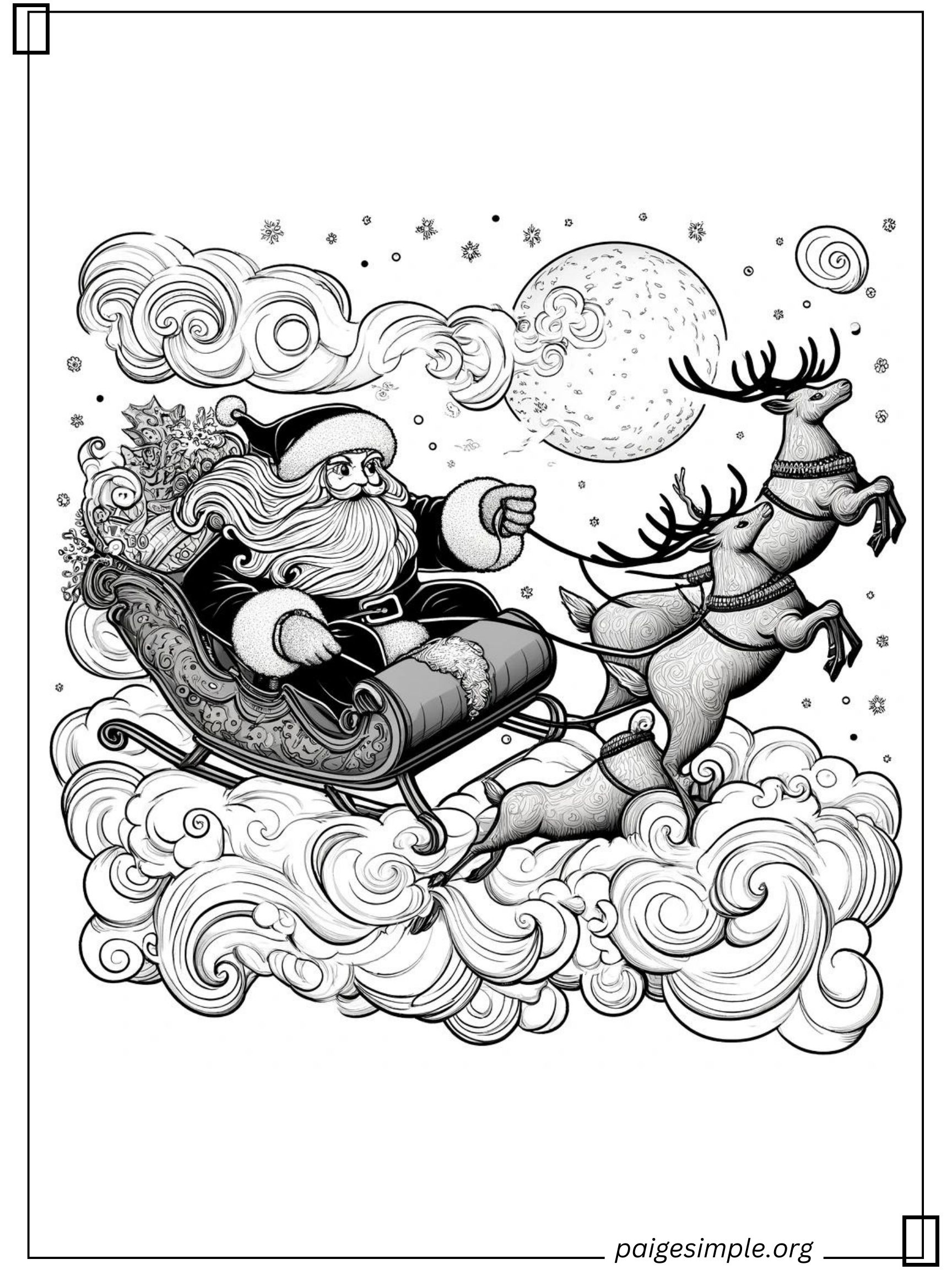 Santa Coloring Page 53