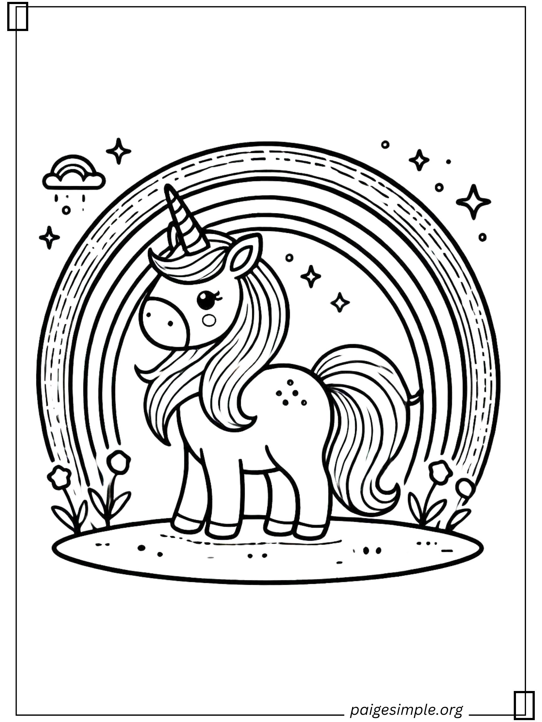 Unicorn Coloring Page 15