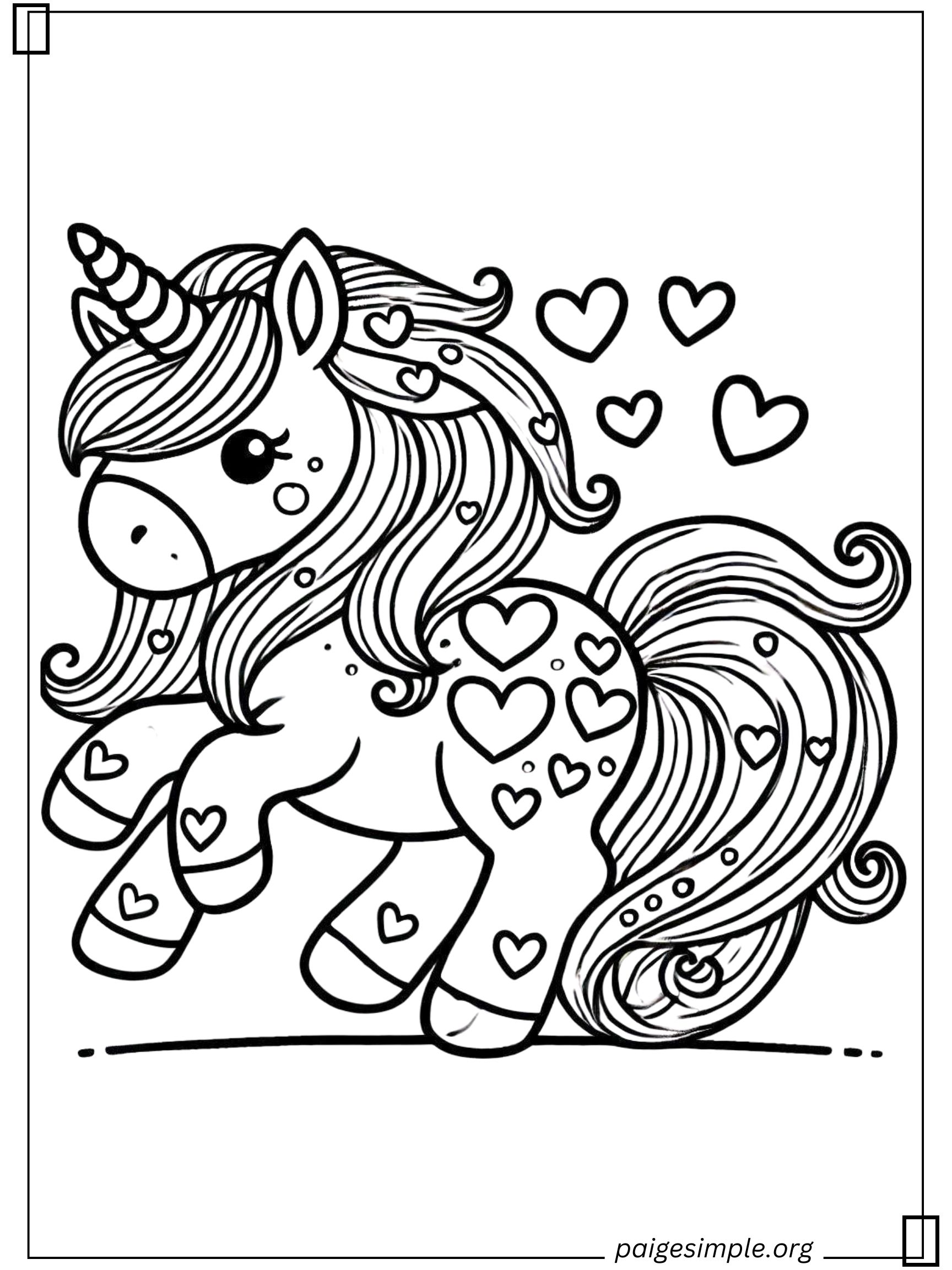 Unicorn Coloring Page 18