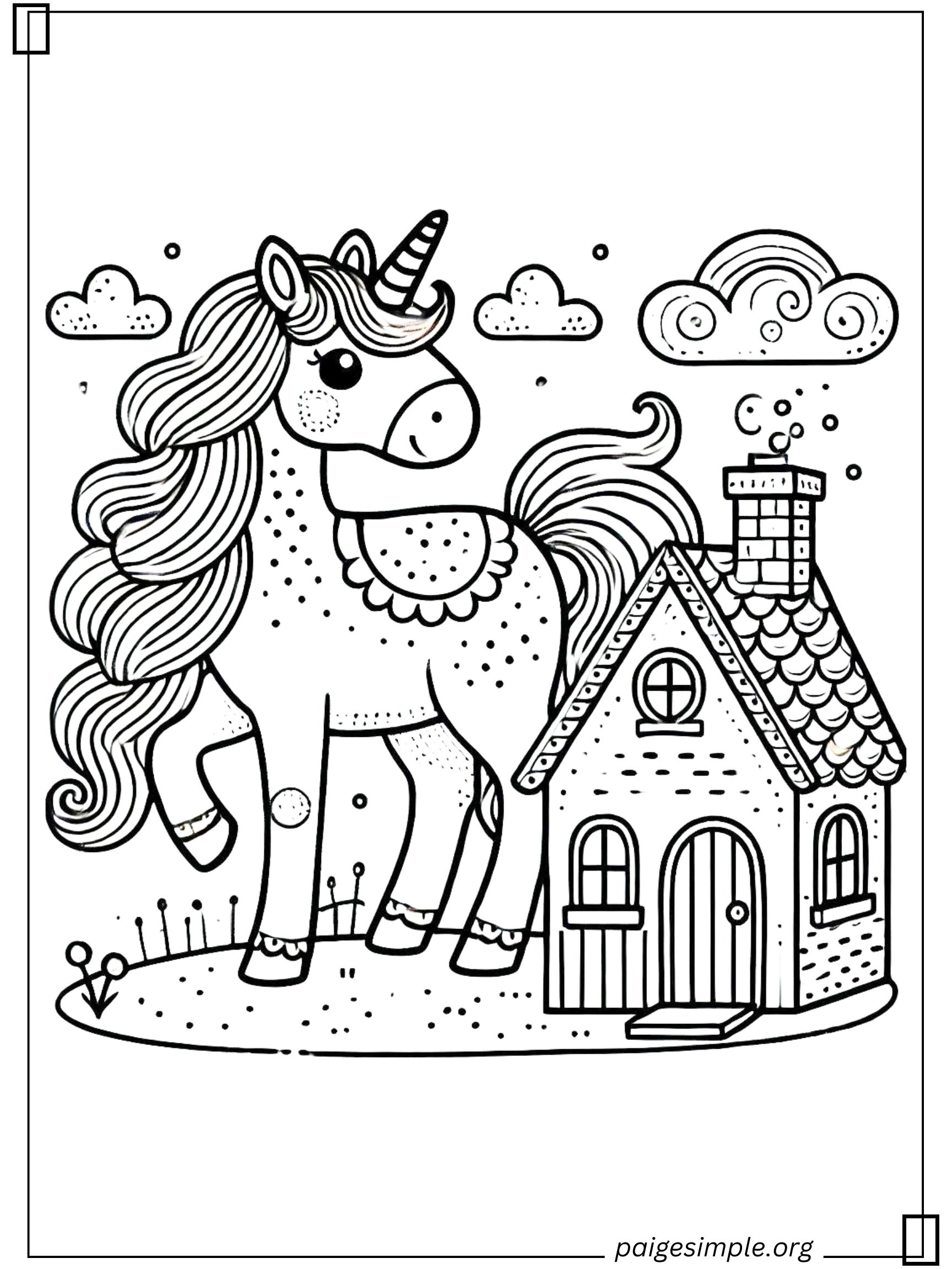 Unicorn Coloring Page 20