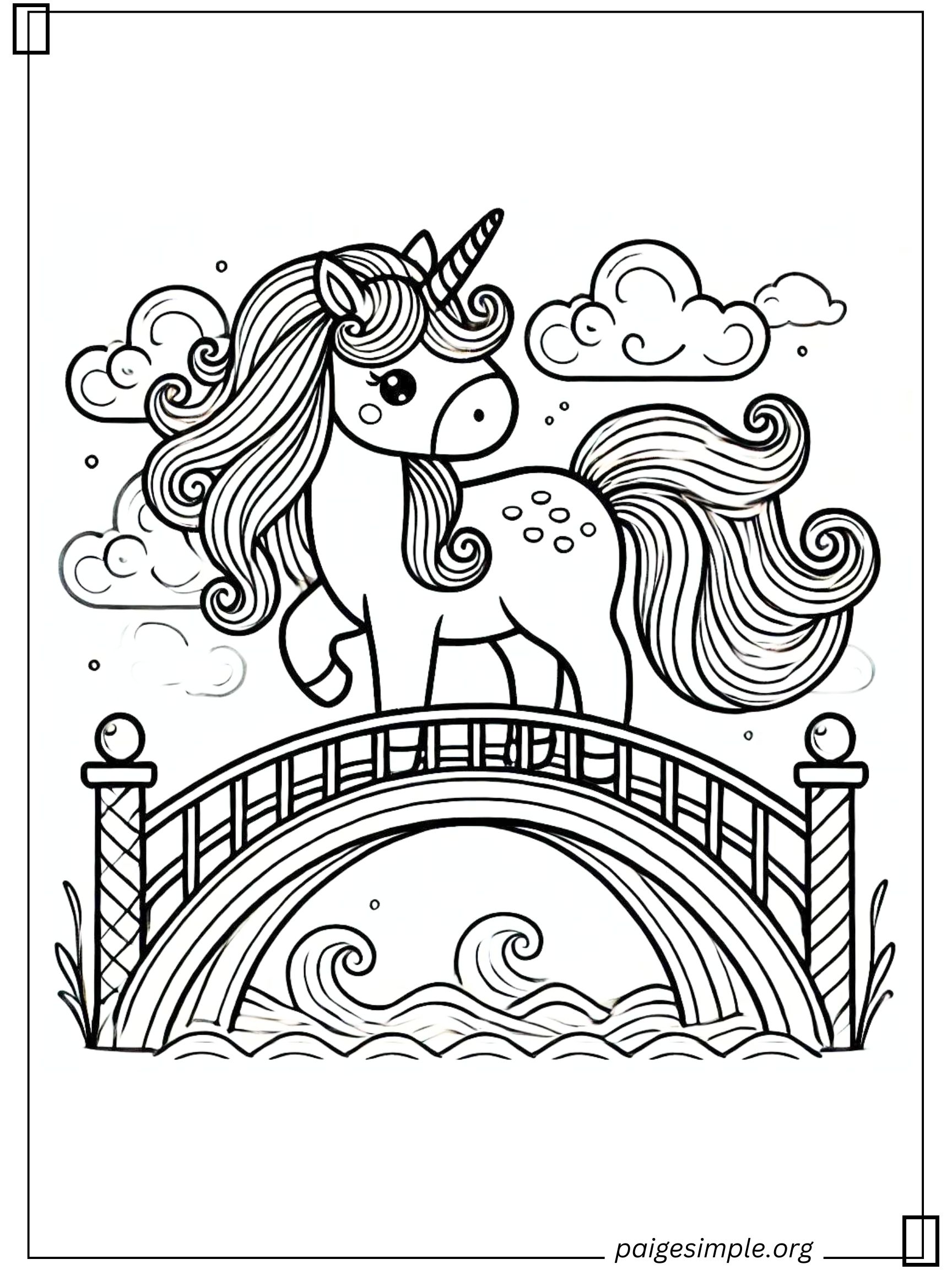 Unicorn Coloring Page 25