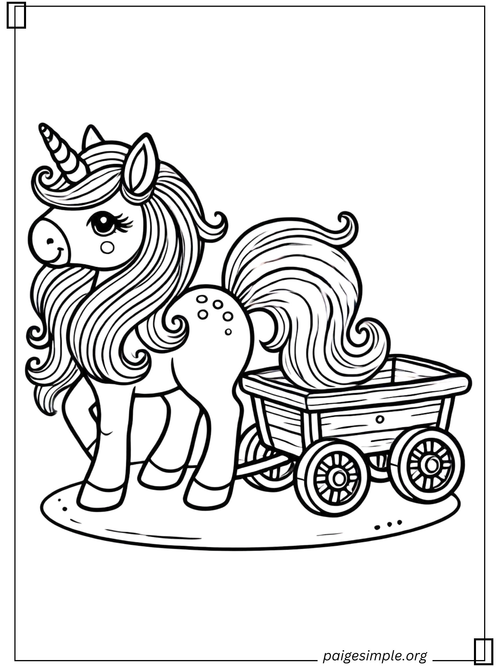 Unicorn Coloring Page 26