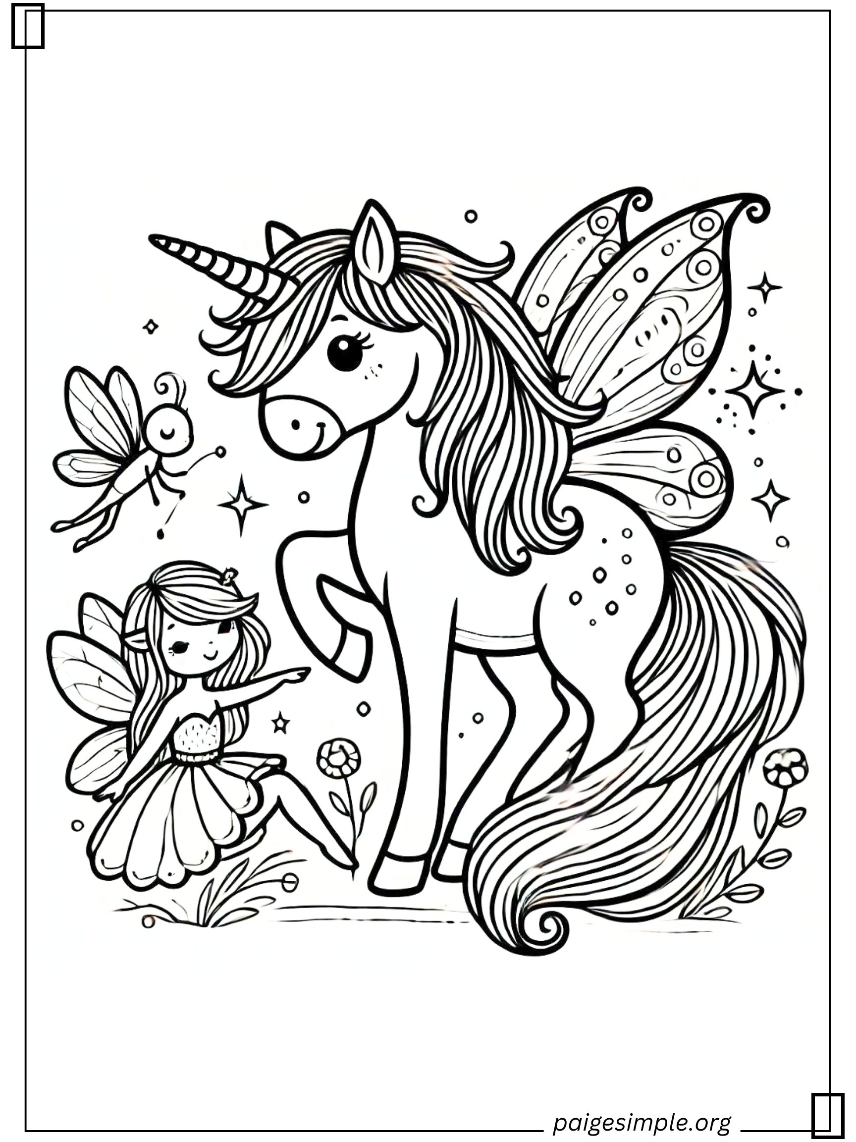 Unicorn Coloring Page 31