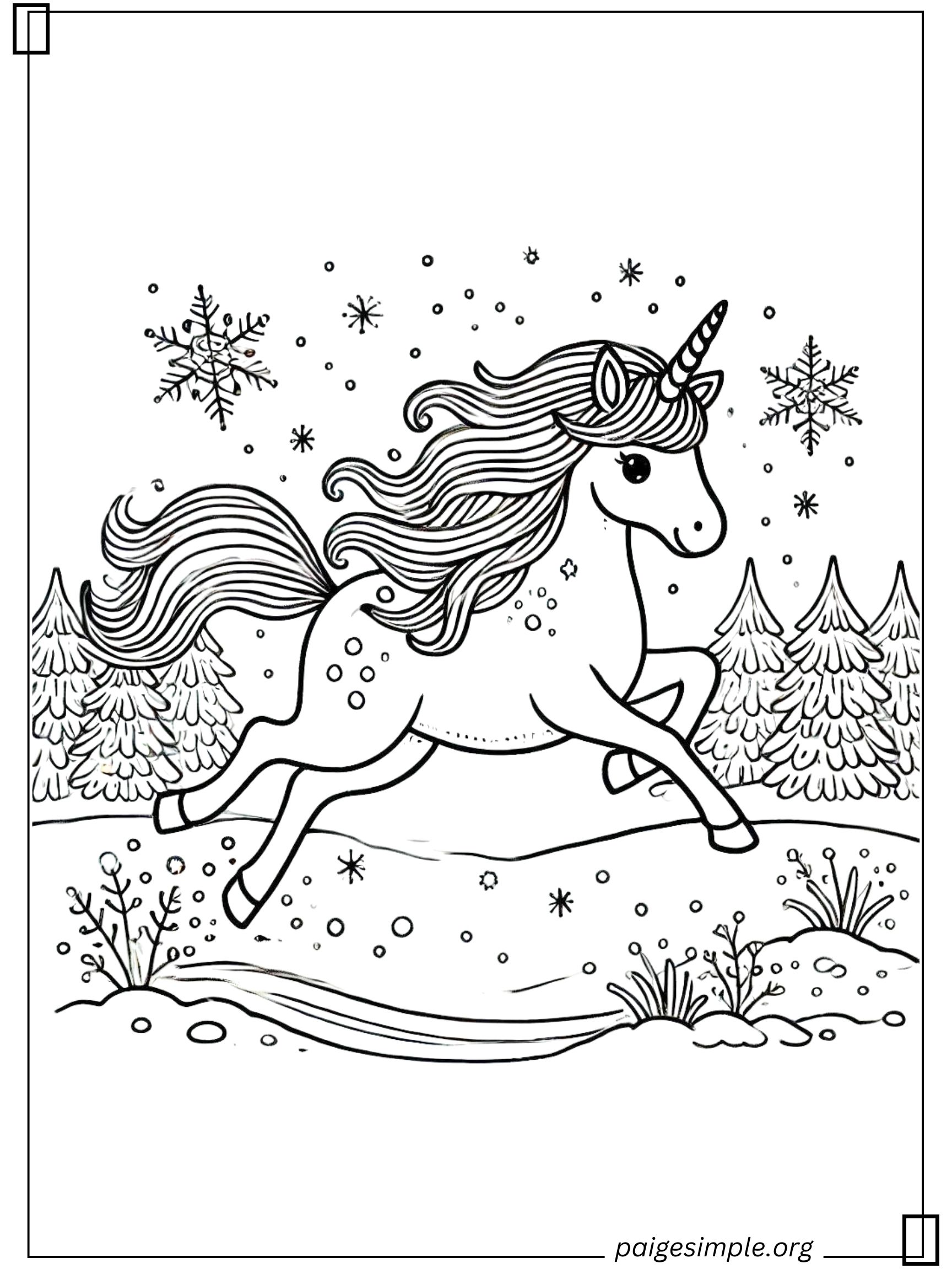 Unicorn Coloring Page 36