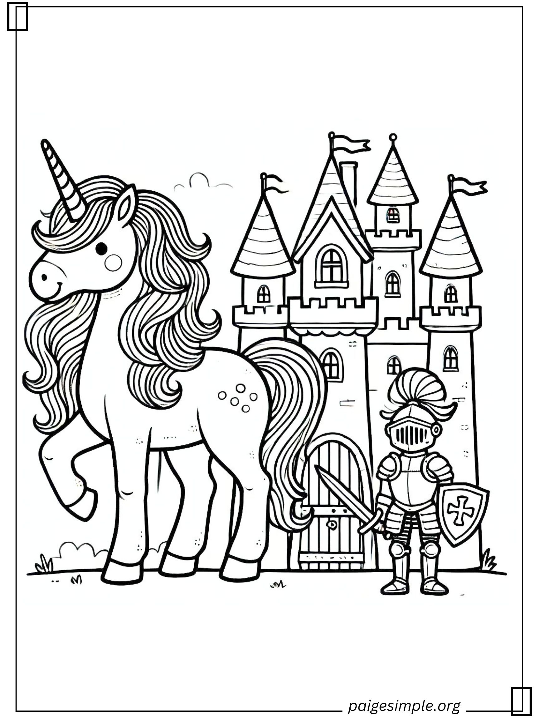 Unicorn Coloring Page 37