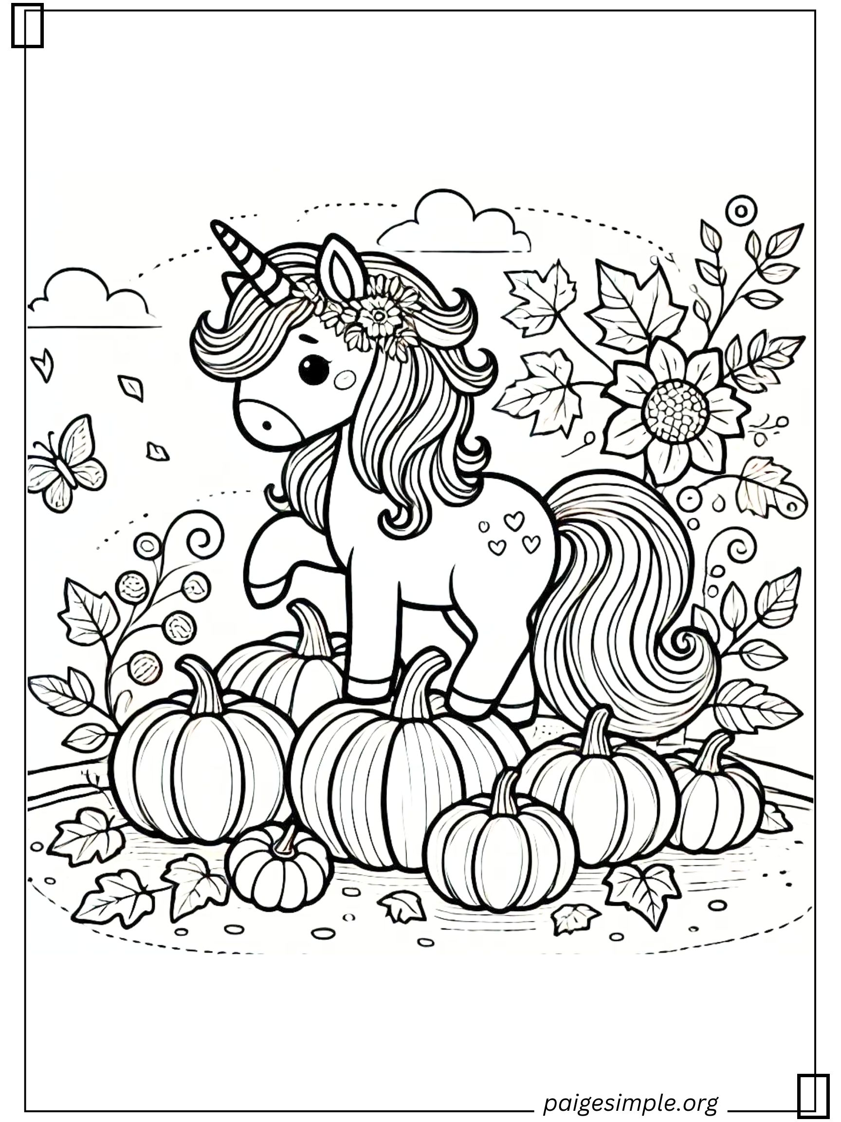 Unicorn Coloring Page 38