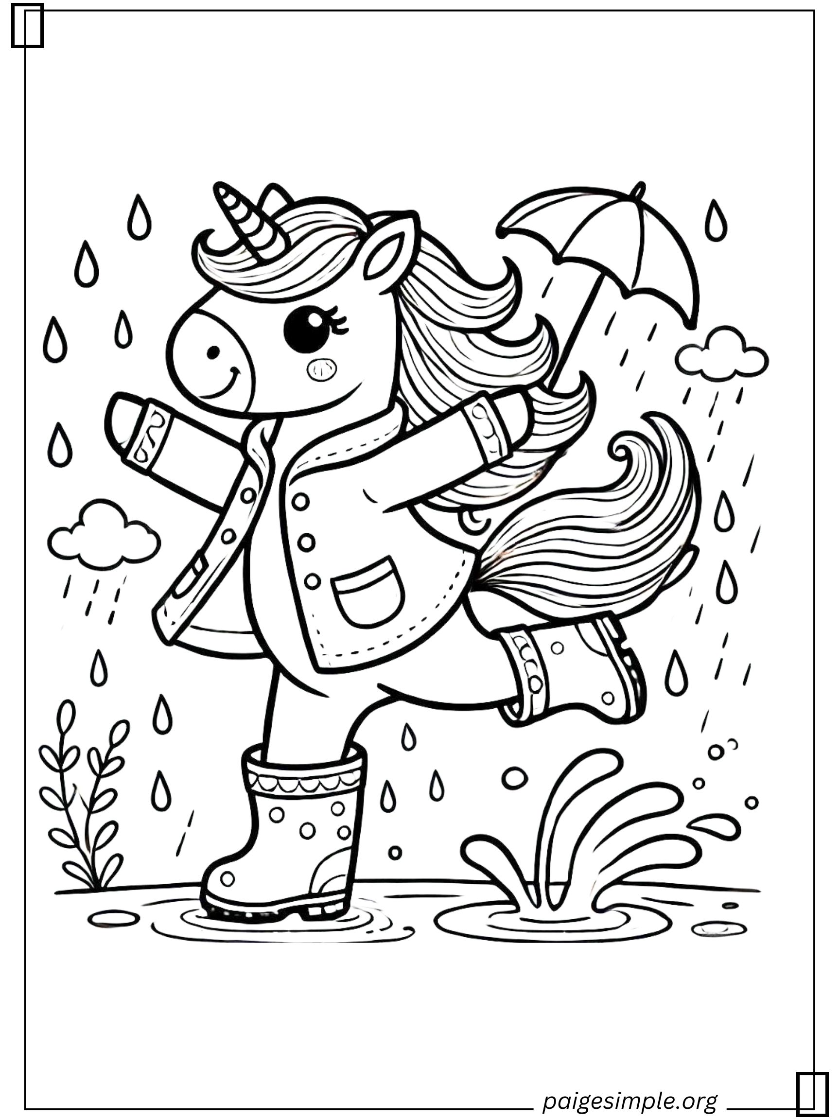 Unicorn Coloring Page 43