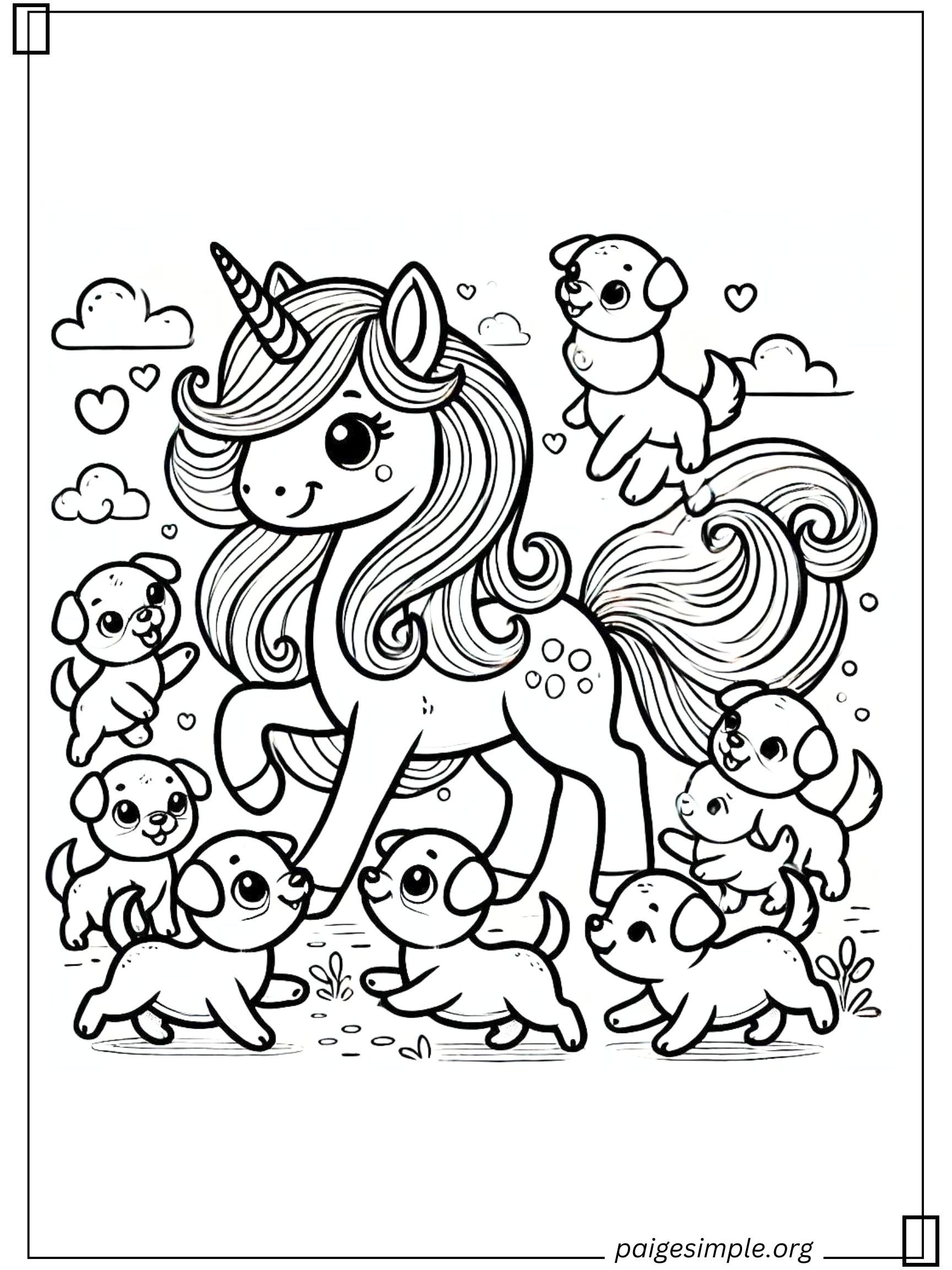 Unicorn Coloring Page 46