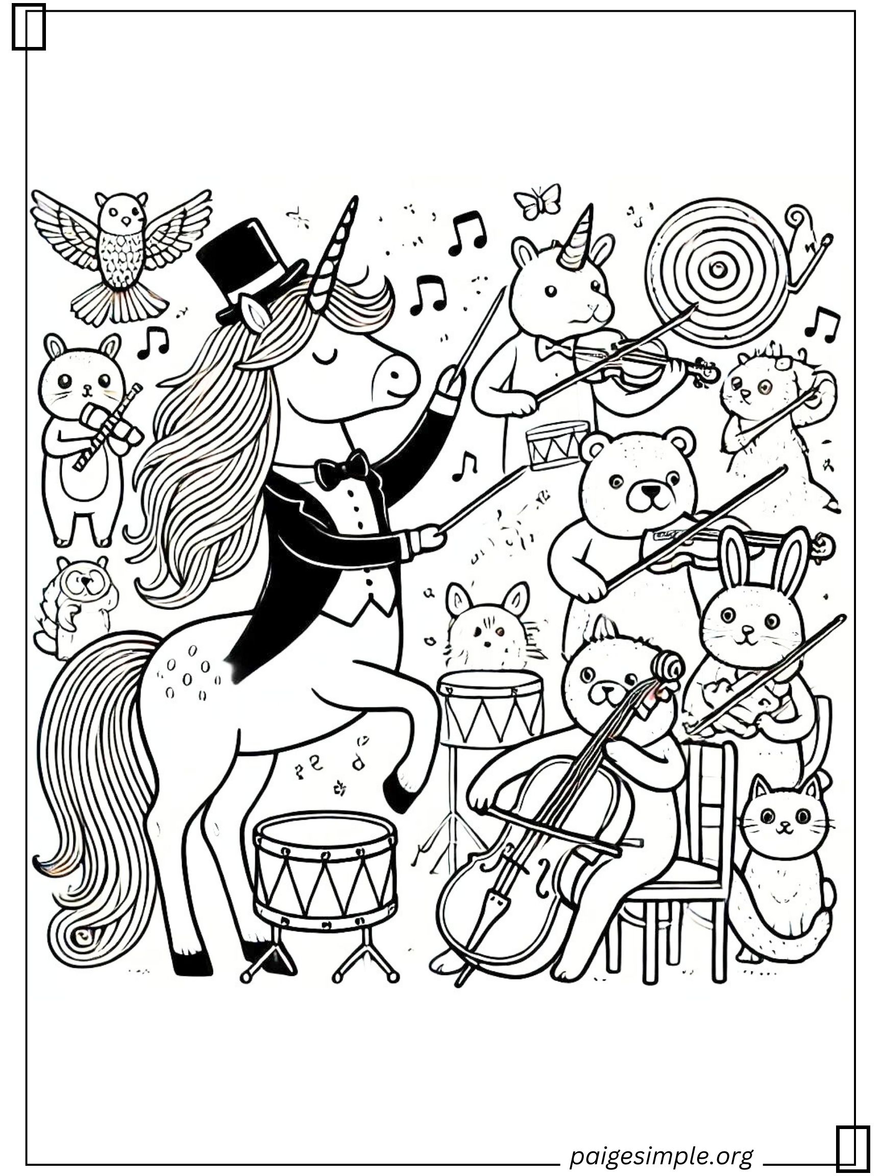 Unicorn Coloring Page 50