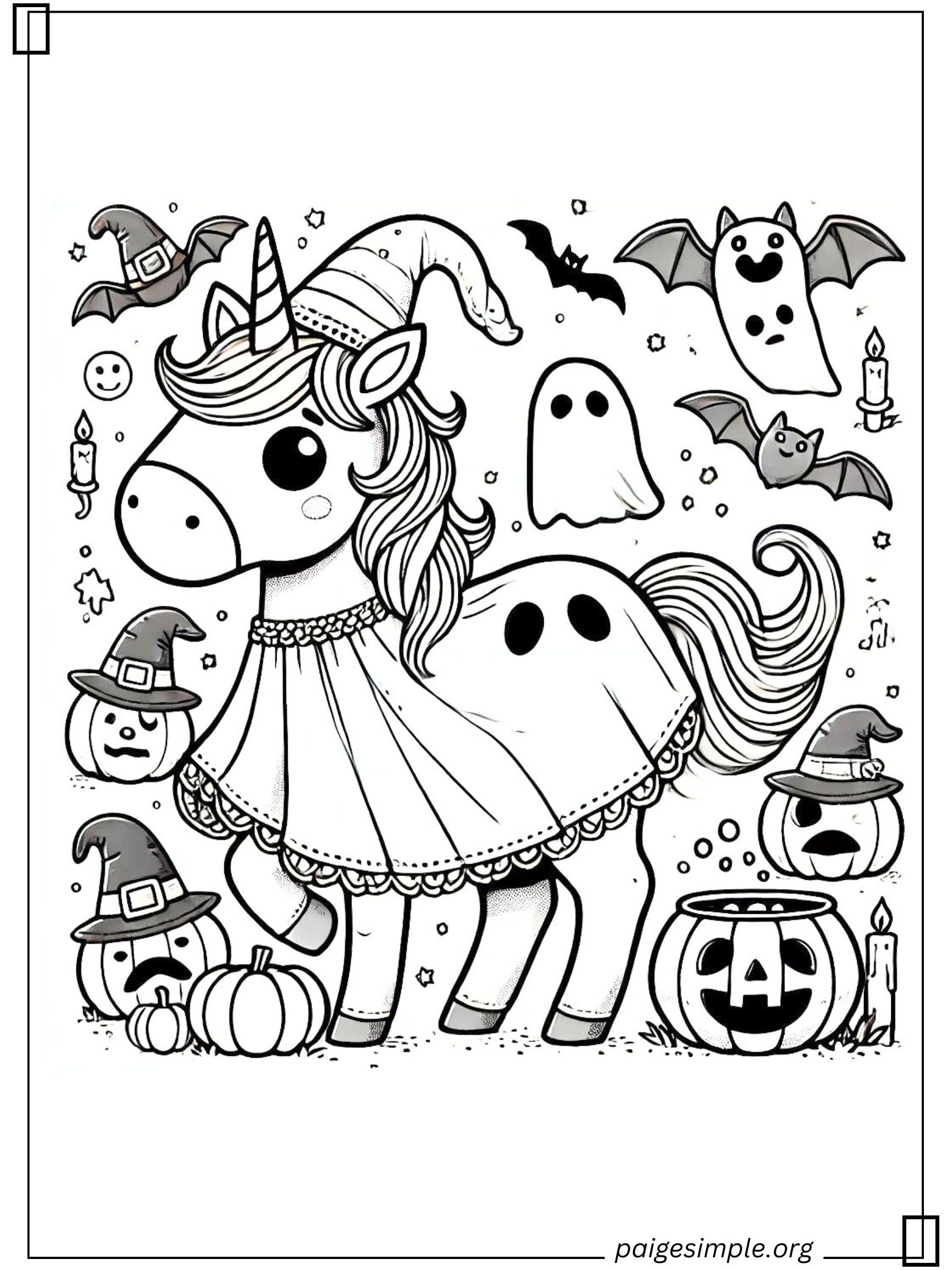 Unicorn Coloring Page 51