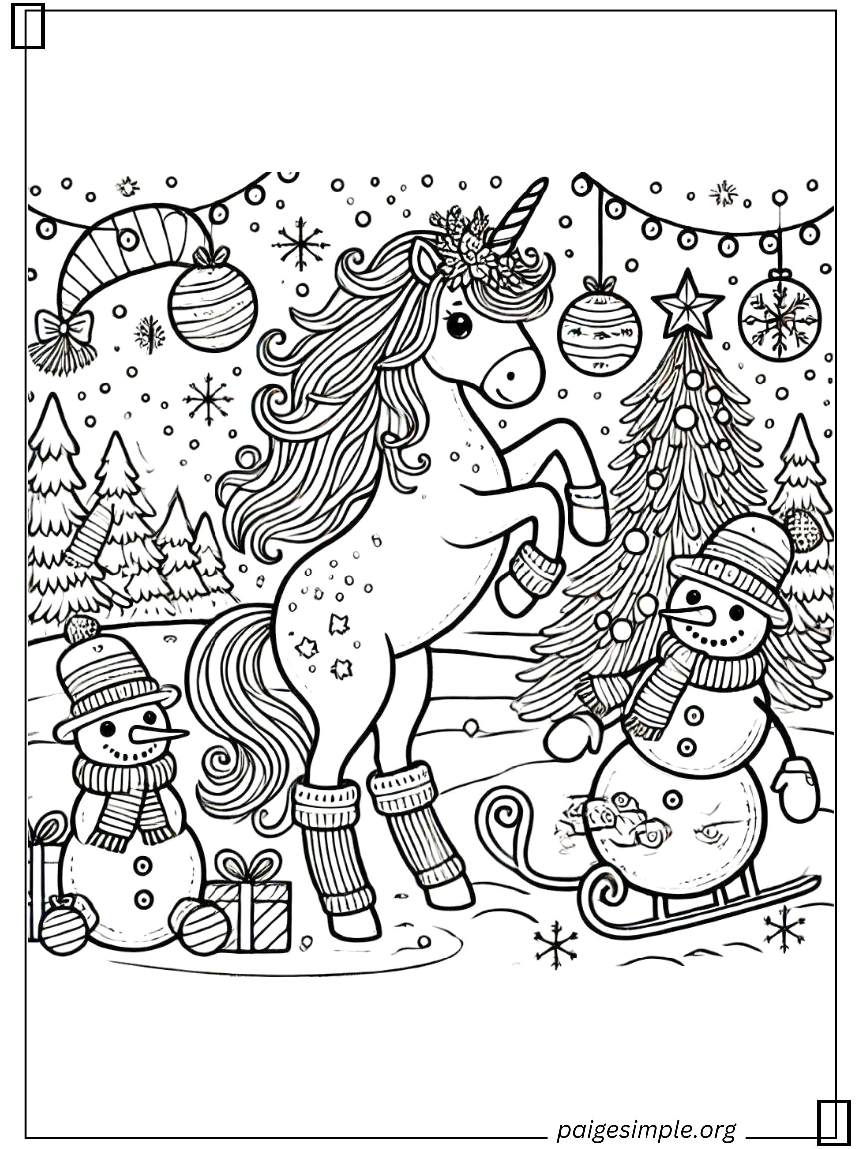 Unicorn Coloring Page 53