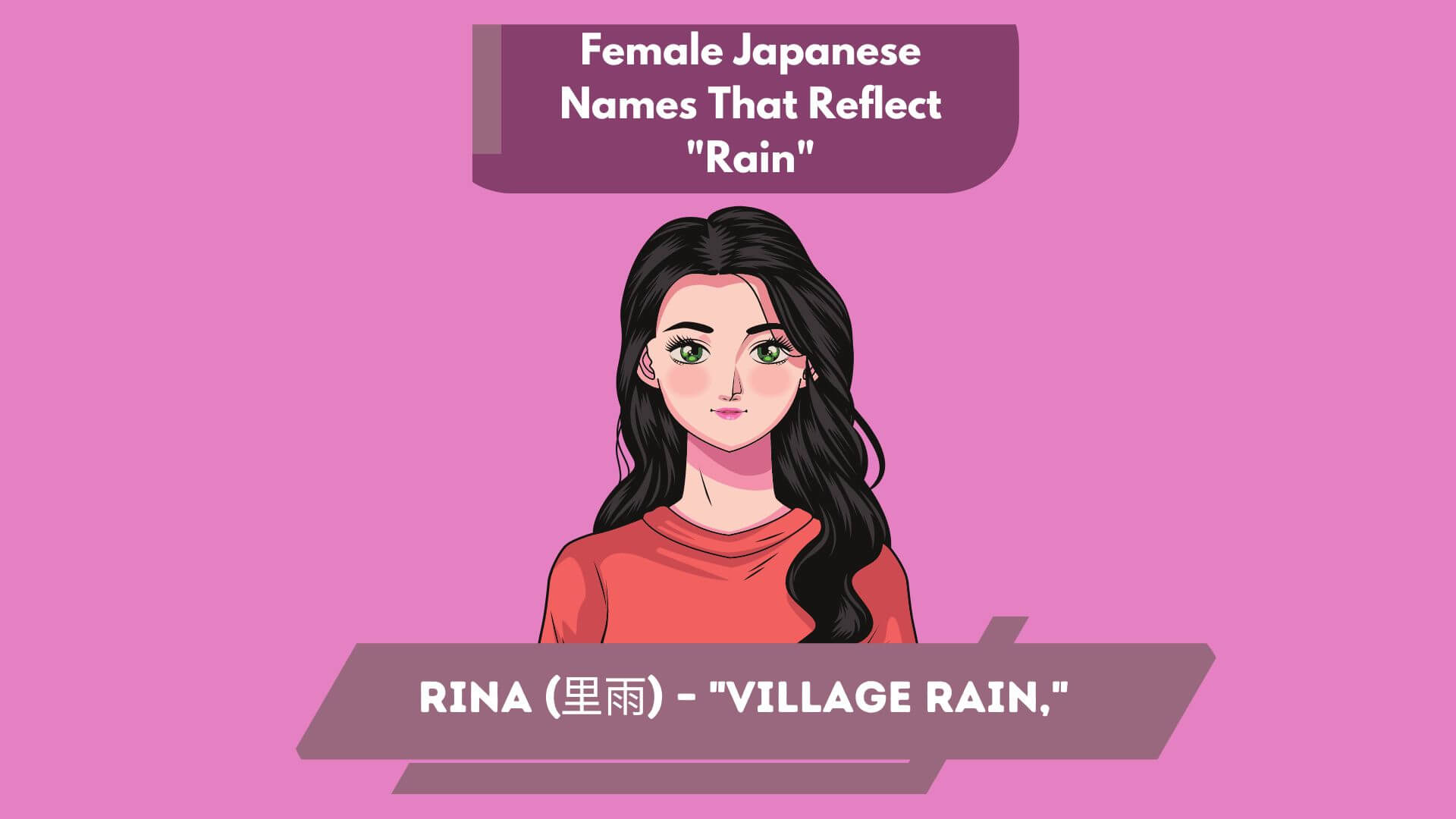 Female Japanese Names That Reflect Rain