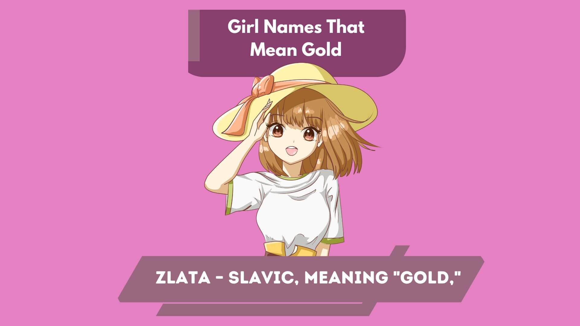 Girl Names That Mean Gold