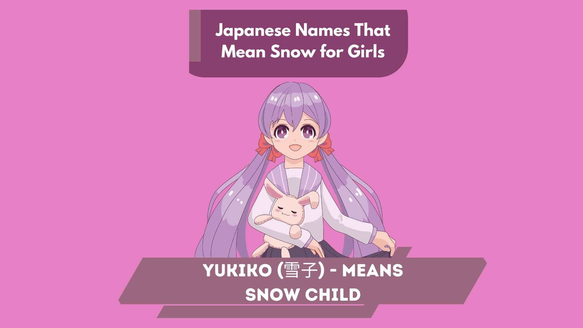 Japanese Names That Mean Snow for Girls 