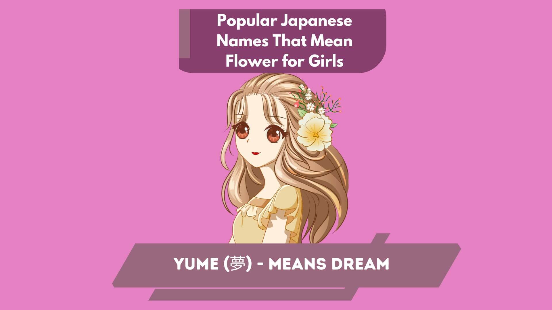 Popular Japanese Names That Mean Flower for Girls 