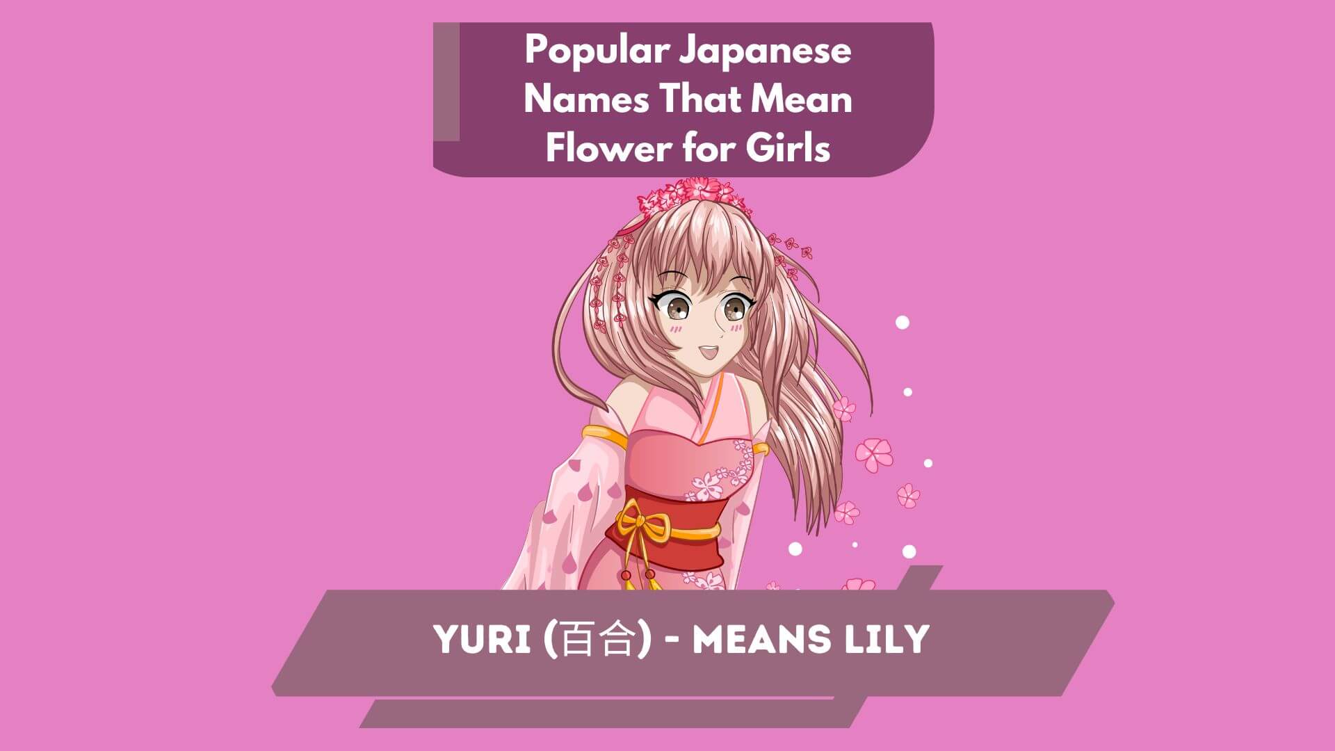 Popular Japanese Names That Mean Flower for Girls