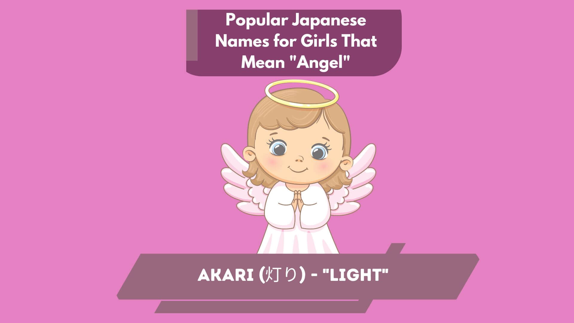 Popular Japanese Names for Girls That Mean Angel