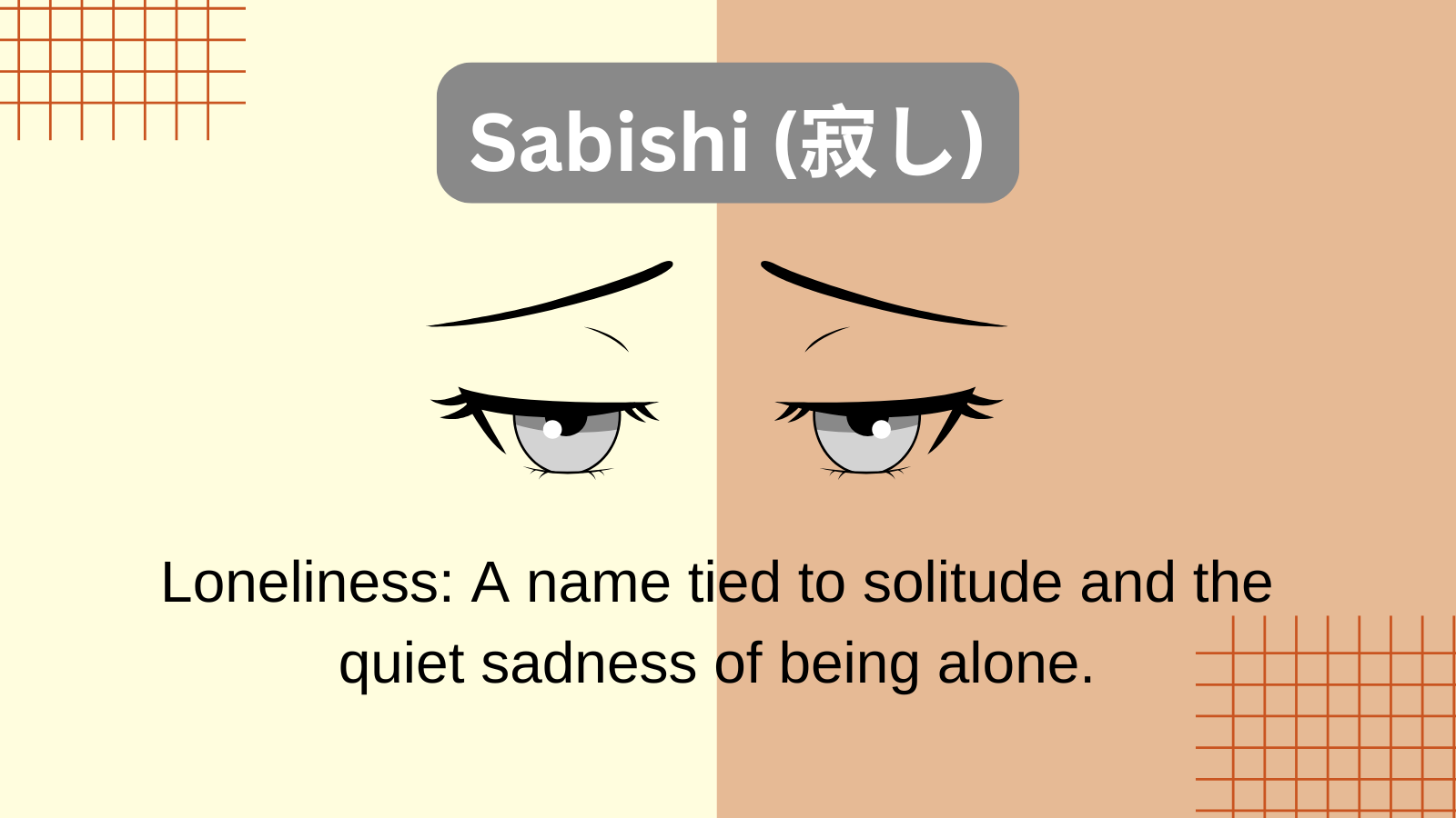 Japanese Boy Names That Mean Sadness